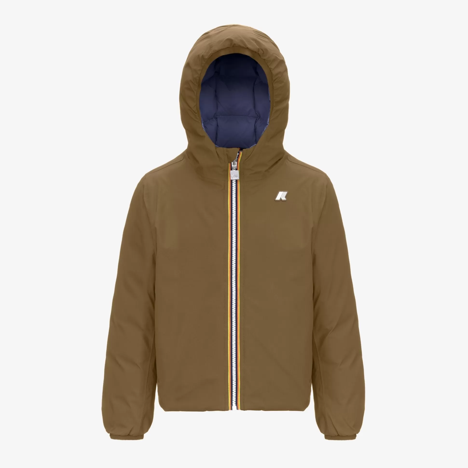 Online K-Way P. JACK ST THERMO REVERSIBLE Browncorda-greyblueavio