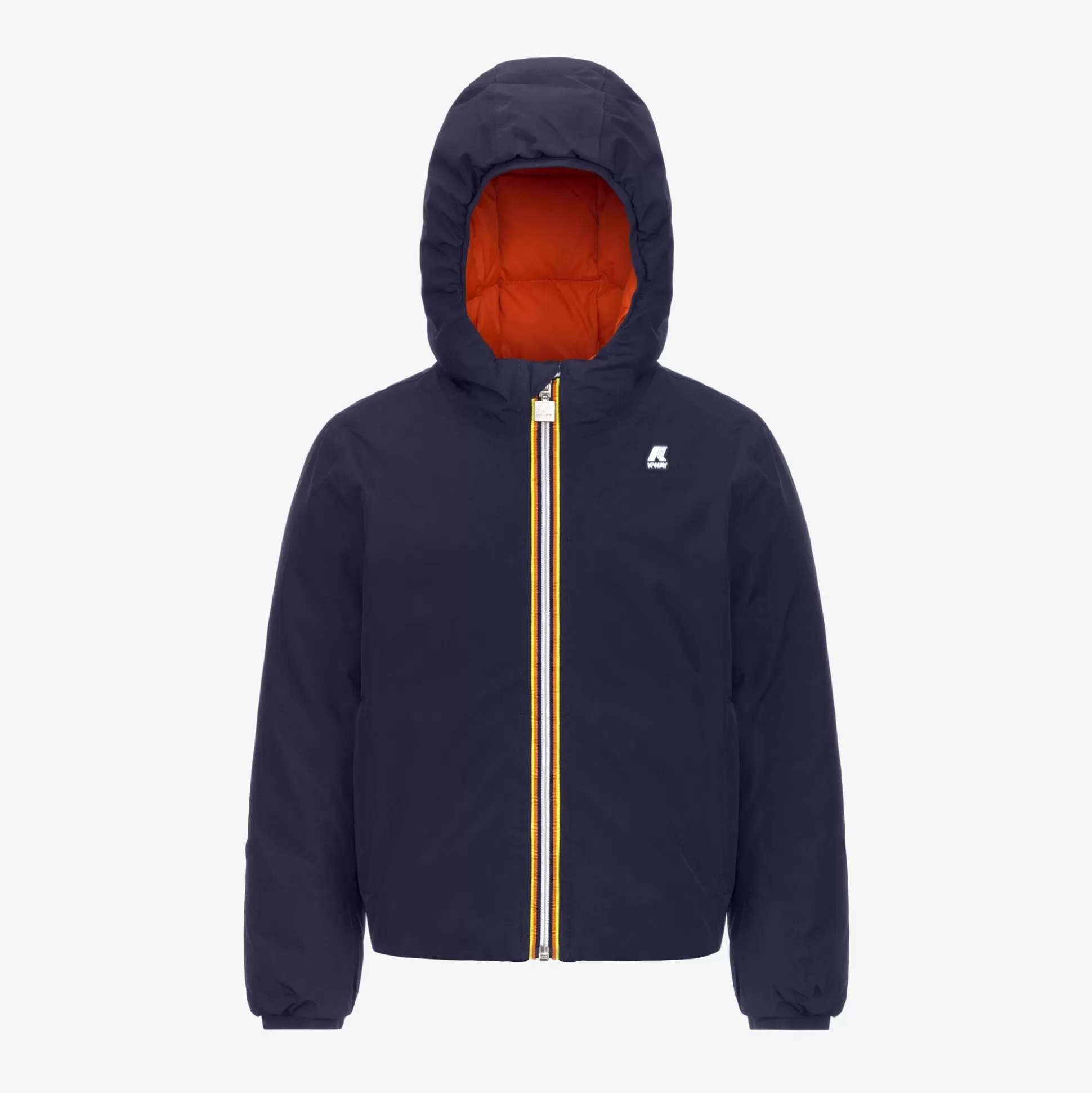 Shop K-Way P. JACK ST THERMO REVERSIBLE Bluedepth-orangepumpkin