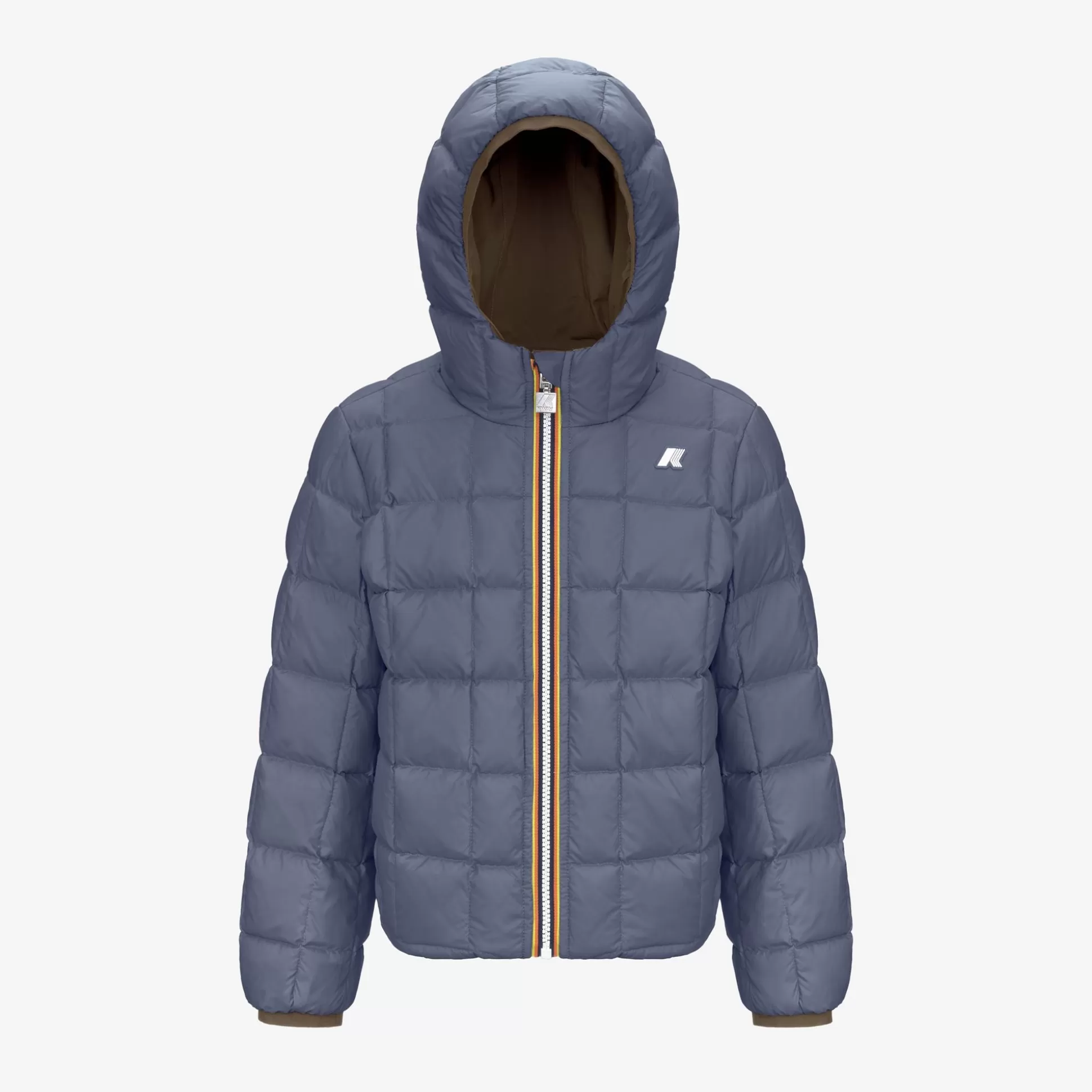 Online K-Way P. JACK ST THERMO REVERSIBLE Browncorda-greyblueavio