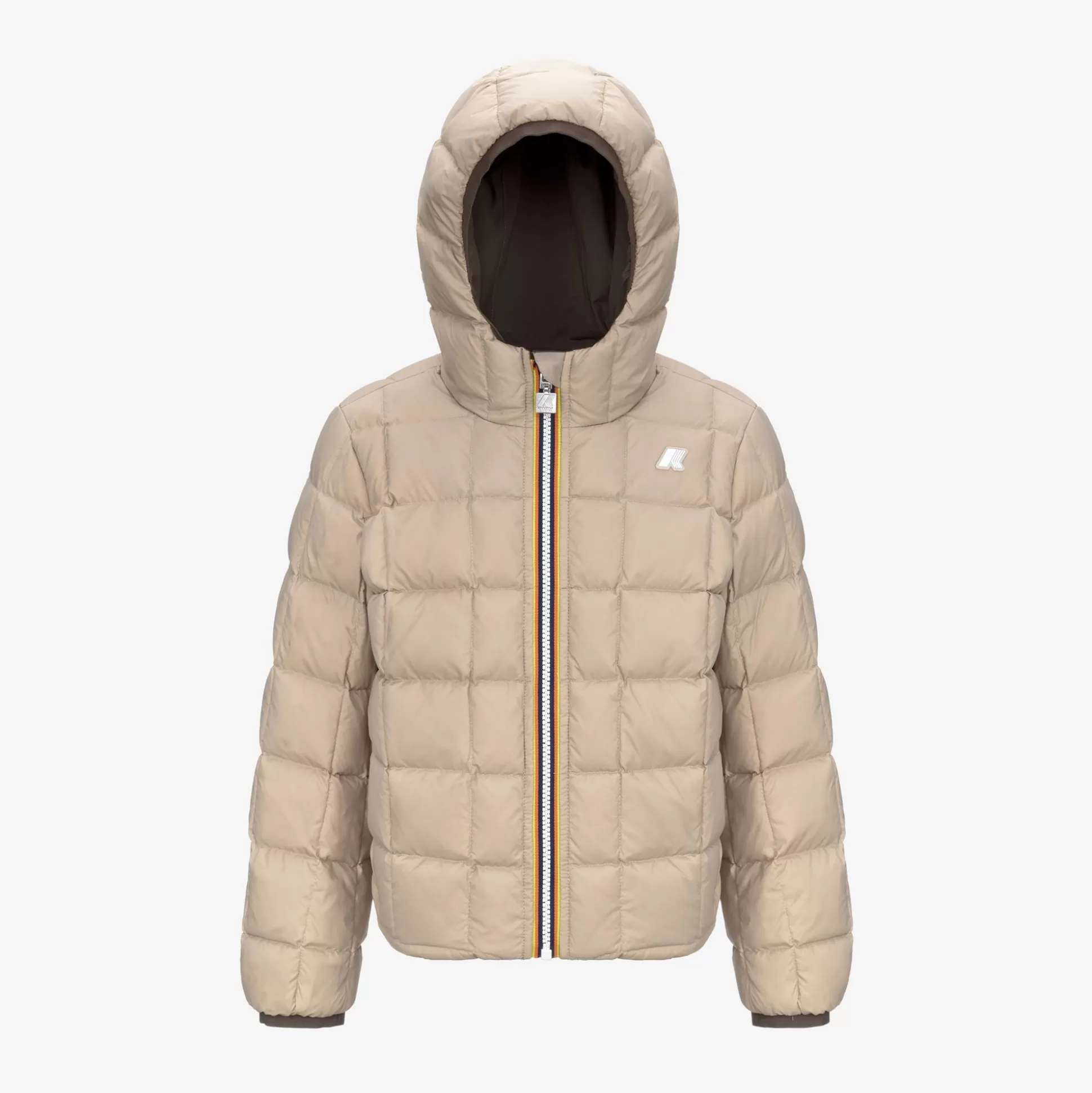 New K-Way P. JACK ST THERMO REVERSIBLE Browngreenish-beigegrey