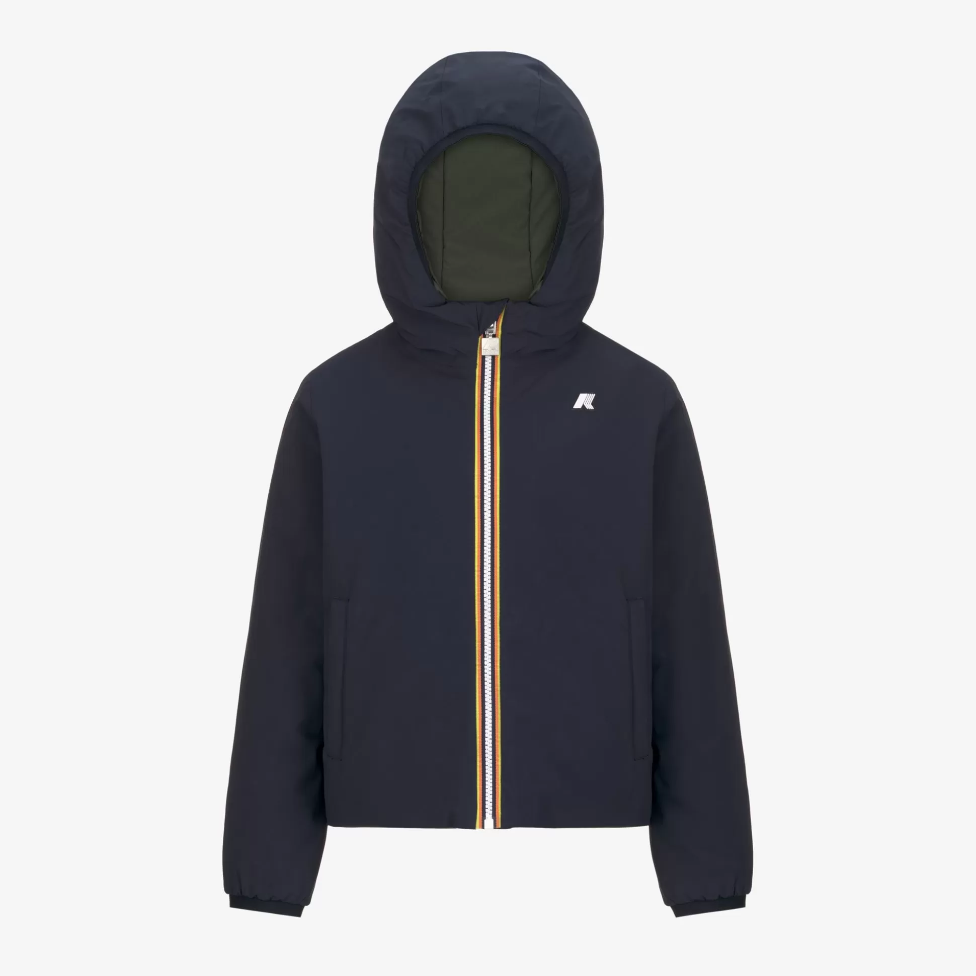 Outlet K-Way P. JACK ST WARM REVERSIBLE Blued-greenb