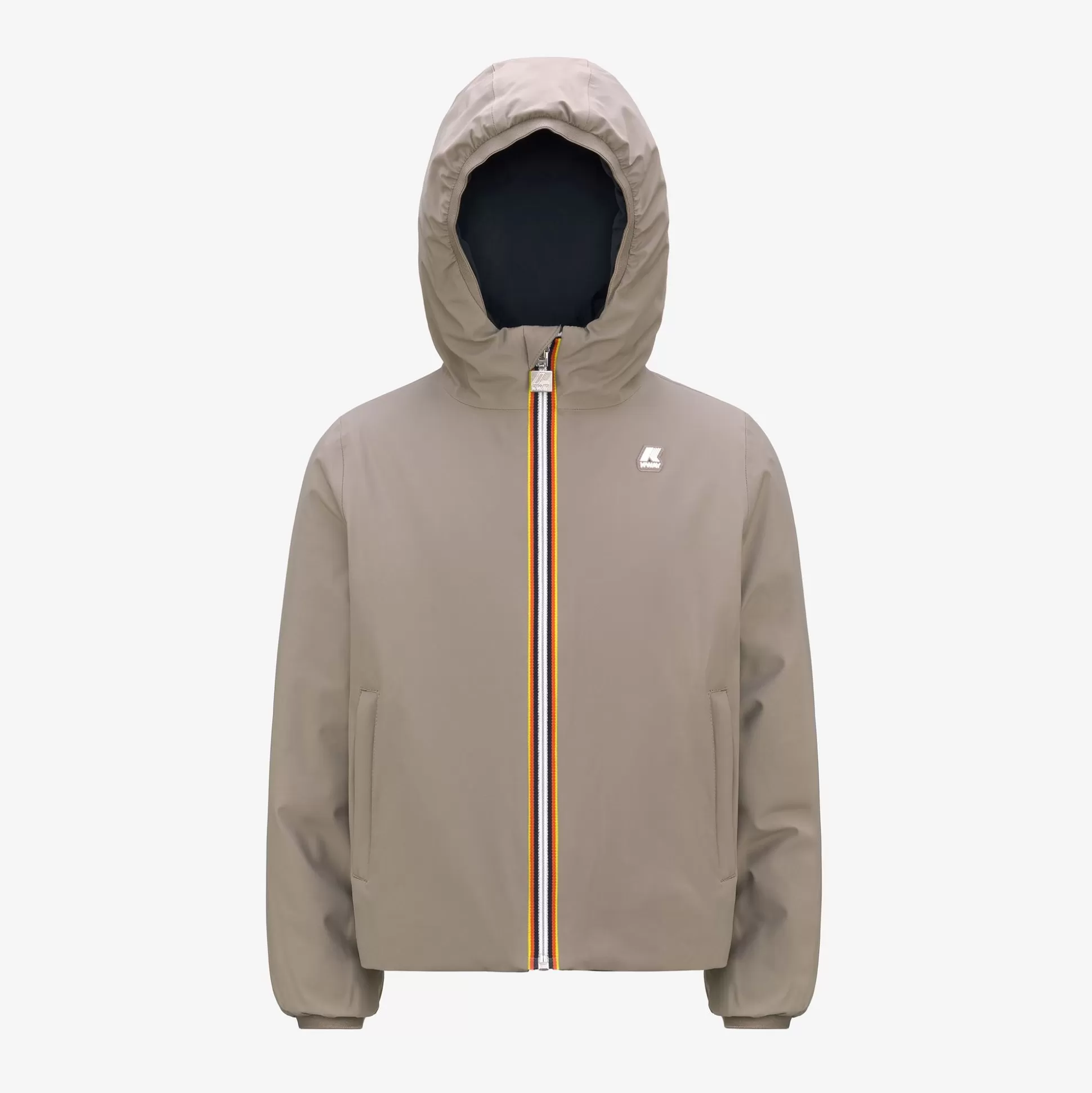 Discount K-Way P. JACK ST WARM REVERSIBLE Beiget-blued