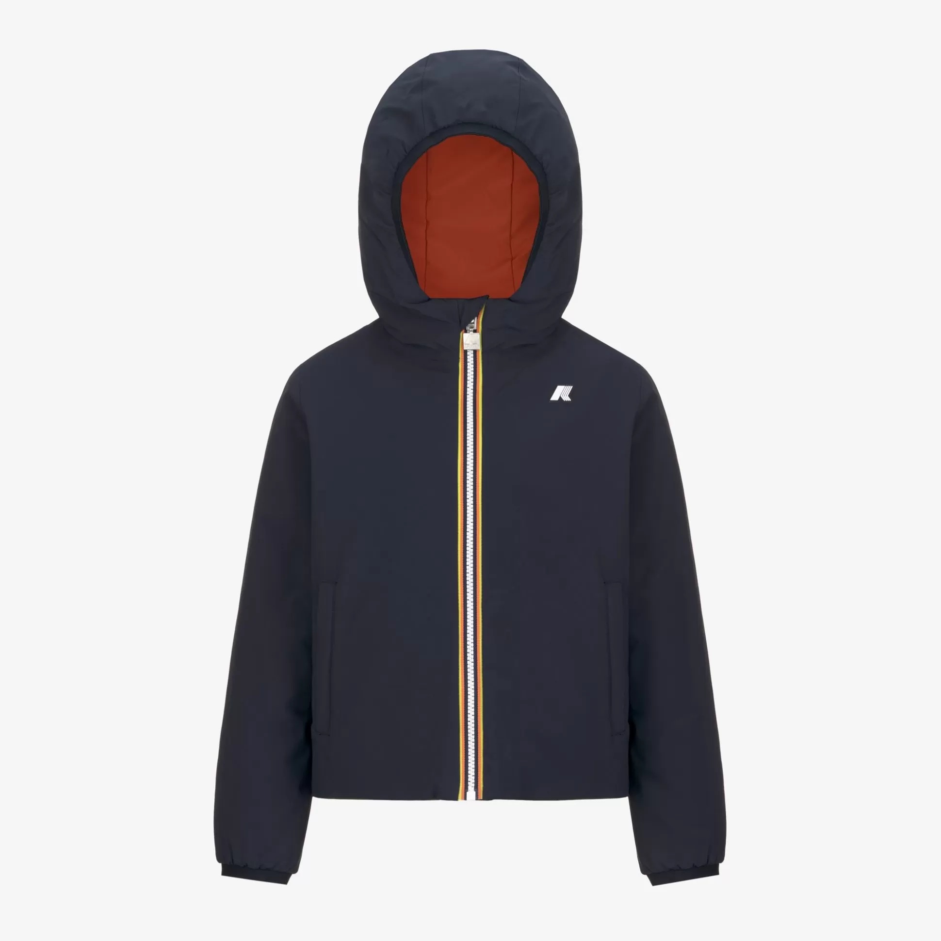 Clearance K-Way P. JACK ST WARM REVERSIBLE Bluedepth-redpompeian