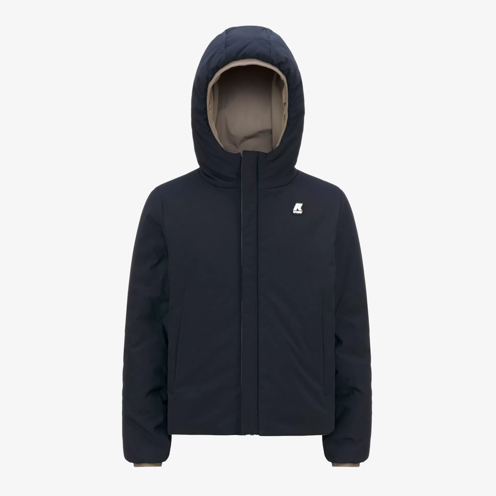 Discount K-Way P. JACK ST WARM REVERSIBLE Beiget-blued