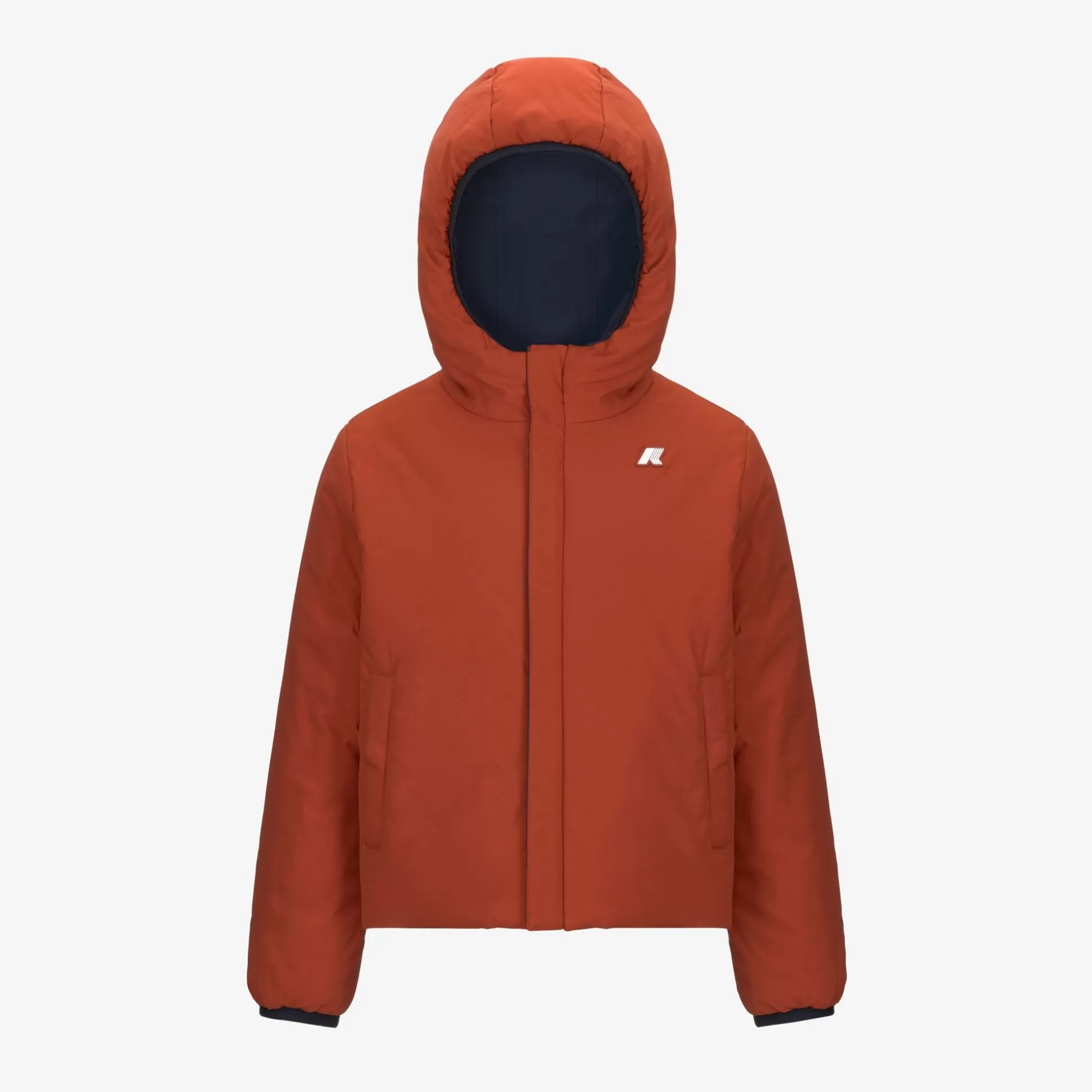 Clearance K-Way P. JACK ST WARM REVERSIBLE Bluedepth-redpompeian