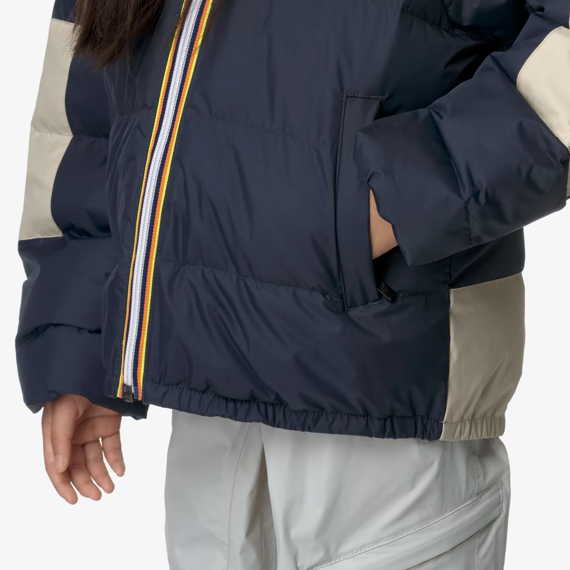 Online K-Way P. LE VRAI 3.0 CLAUDE HEAVY WARM Bluedepth-beigegrey