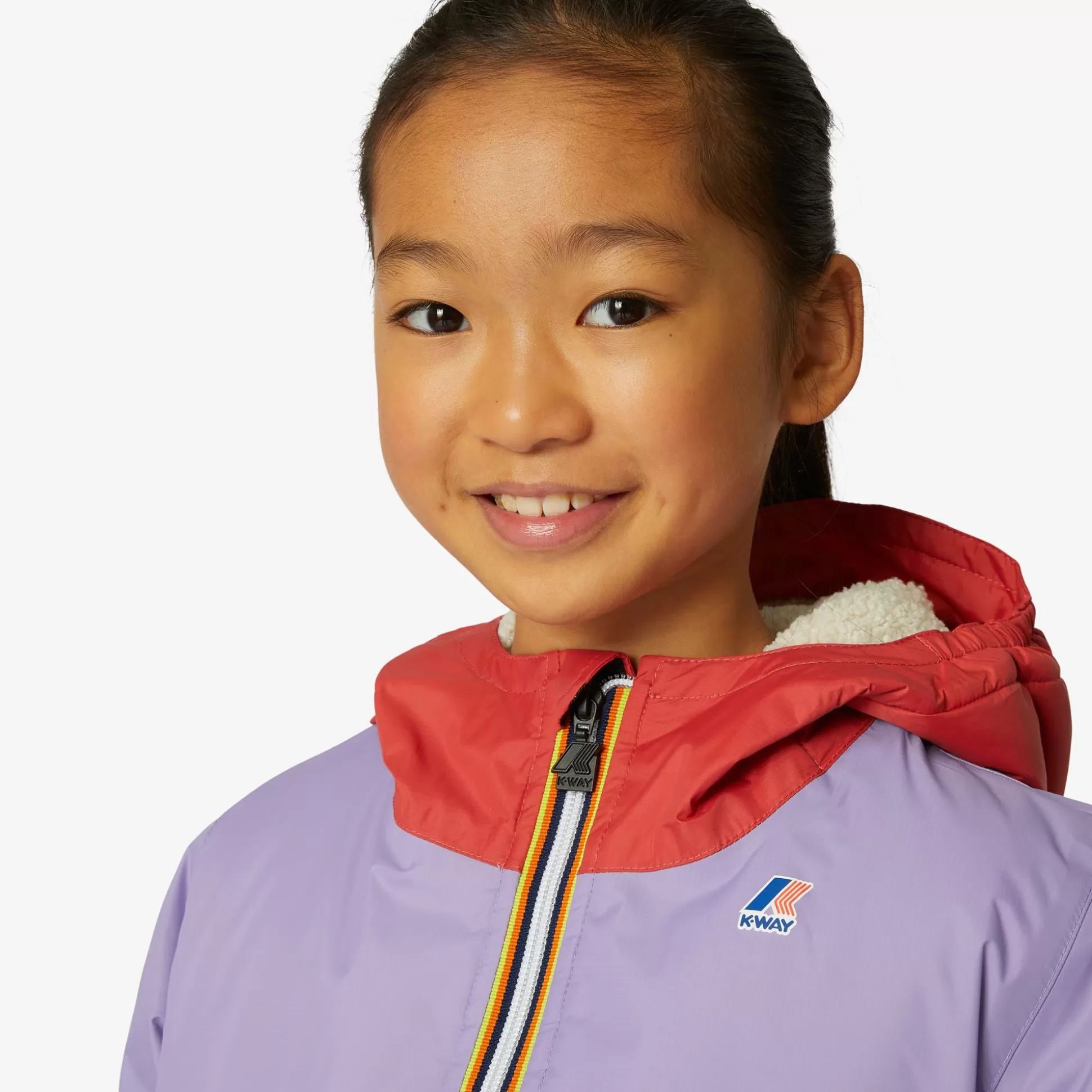 Clearance K-Way P. LE VRAI 3.0 CLAUDE ORSETTO Redj-violetl-ecru