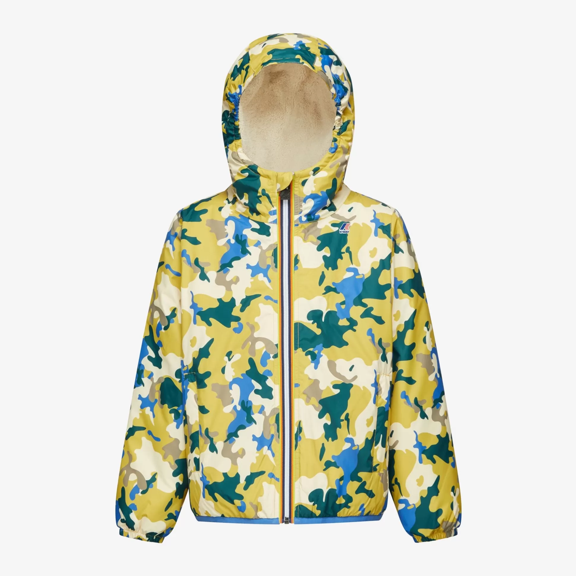 Outlet K-Way P. LE VRAI 3.0 CLAUDE ORSETTO GRAPHIC Ecru-camoboy