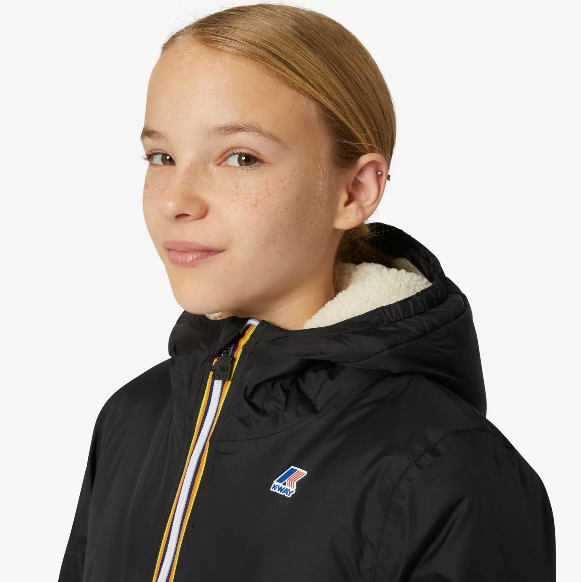 Cheap K-Way P. LE VRAI 3.0 EIFFEL ORSETTO Blackp-ecru