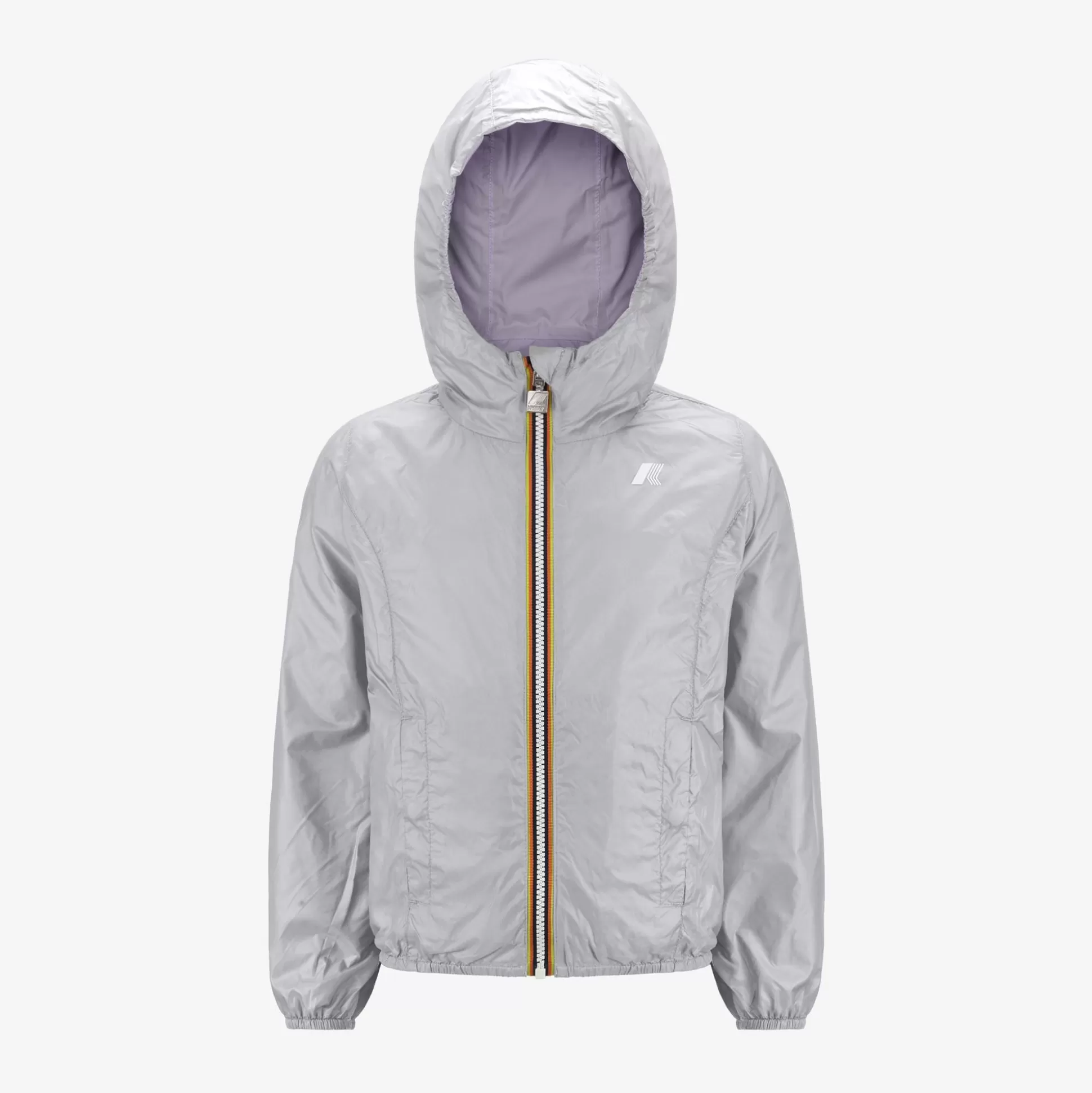 Shop K-Way P. LILY PLUS.2 REVERSIBLE Greyash-violetglicine