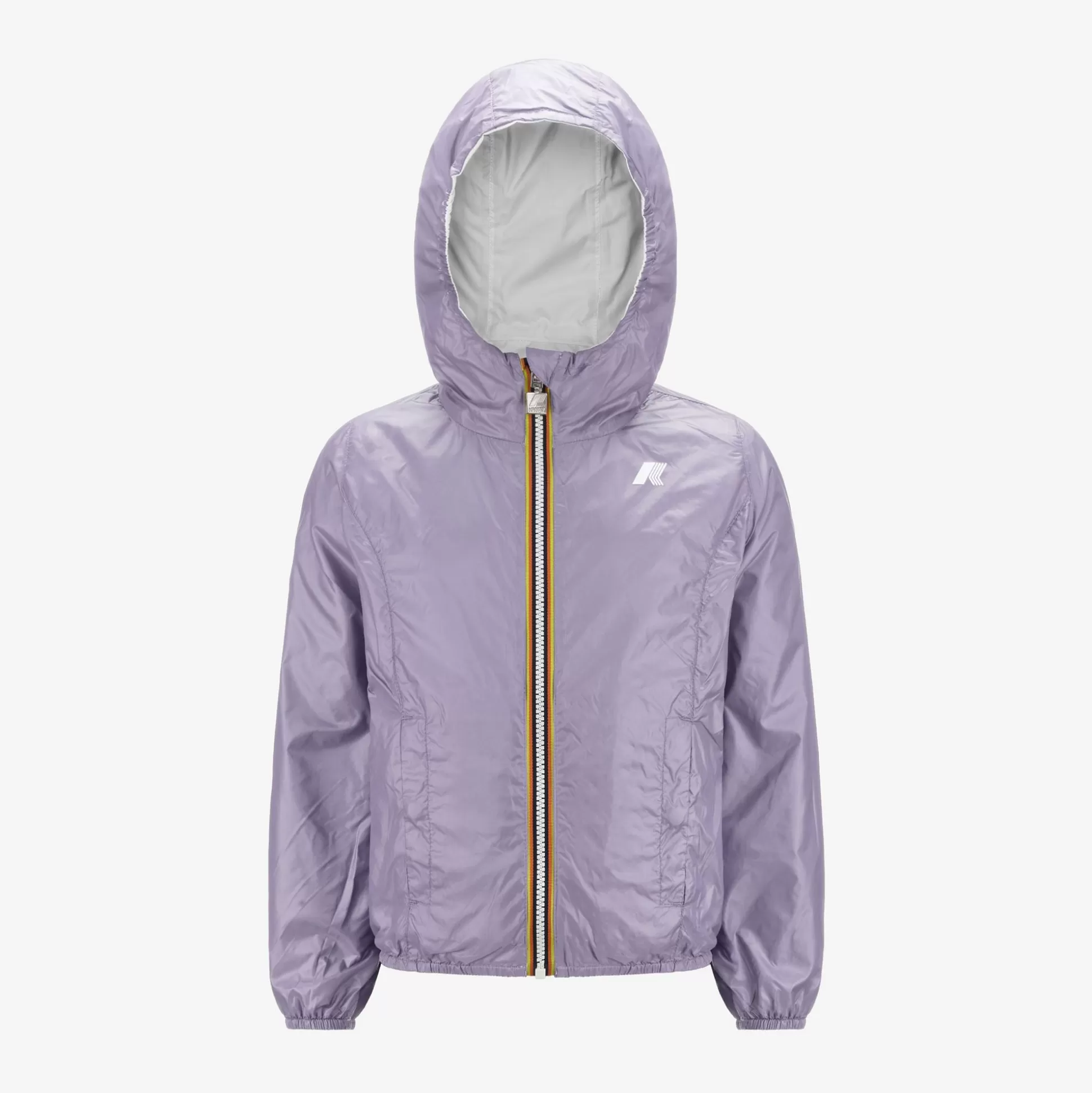 Shop K-Way P. LILY PLUS.2 REVERSIBLE Greyash-violetglicine