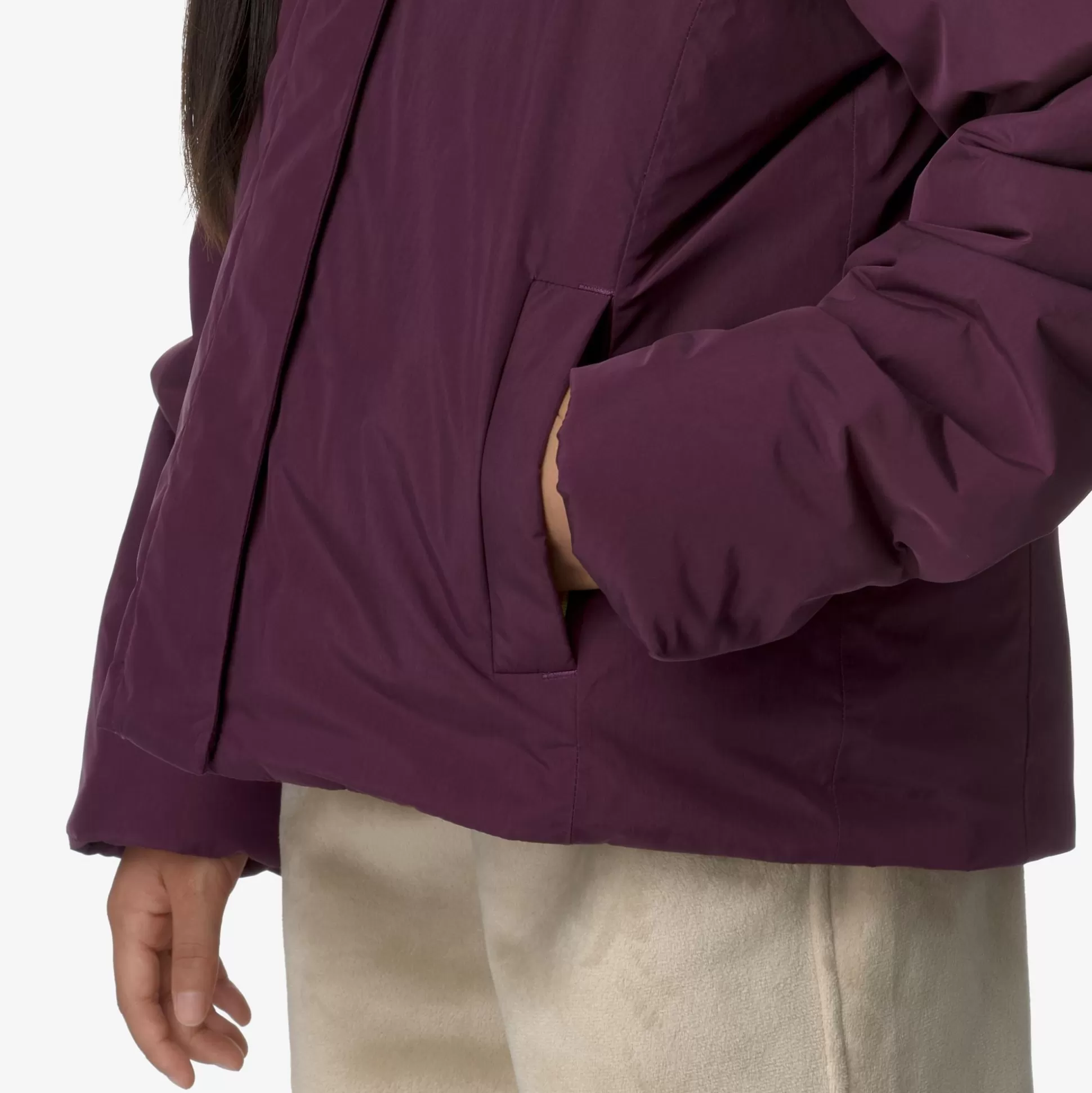 Clearance K-Way P. LILY SOFT TOUCH MARMOTTA Violetdkpurple-greygoat