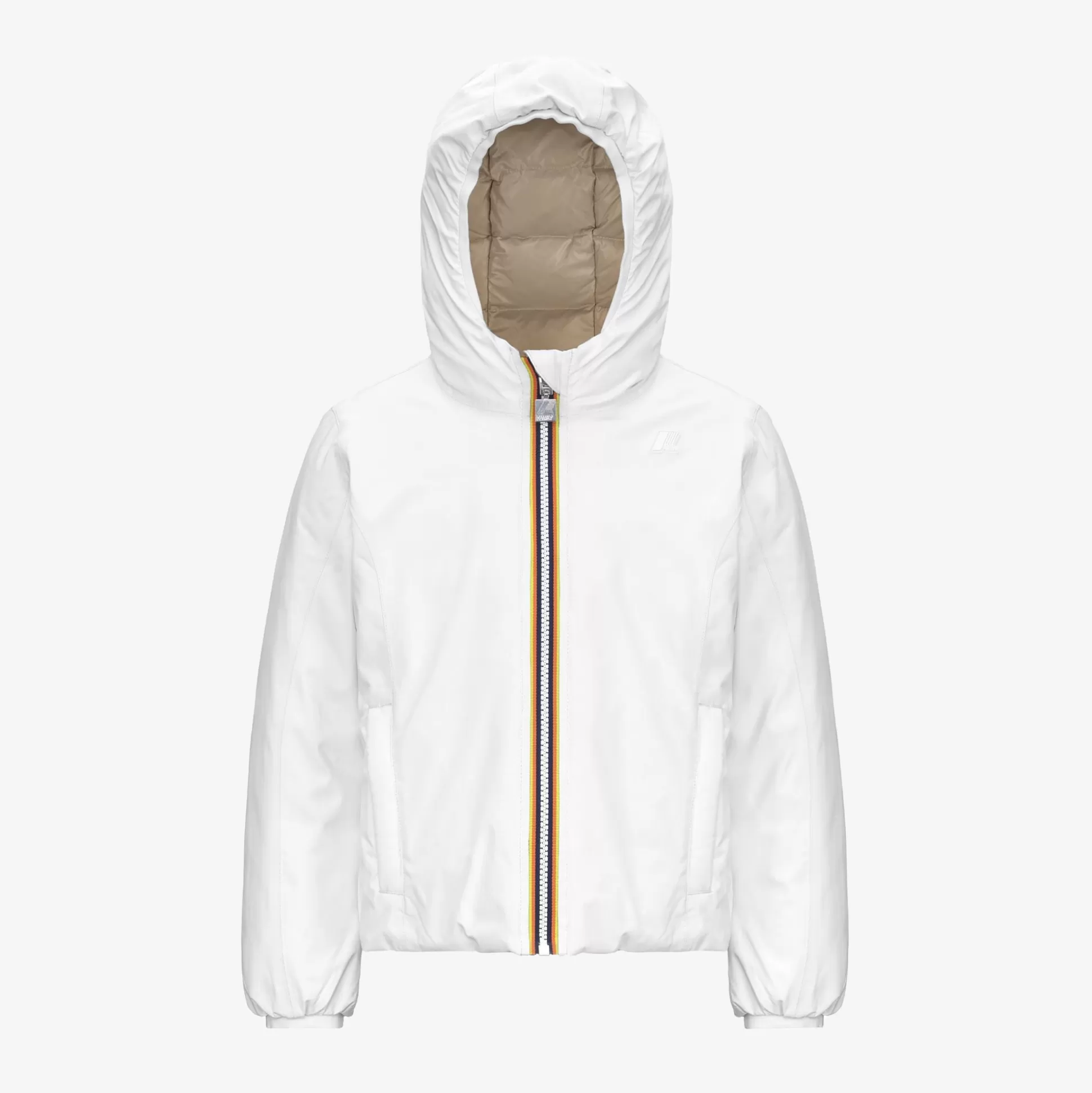 Flash Sale K-Way P. LILY ST THERMO REVERSIBLE Whitegardenia-natural