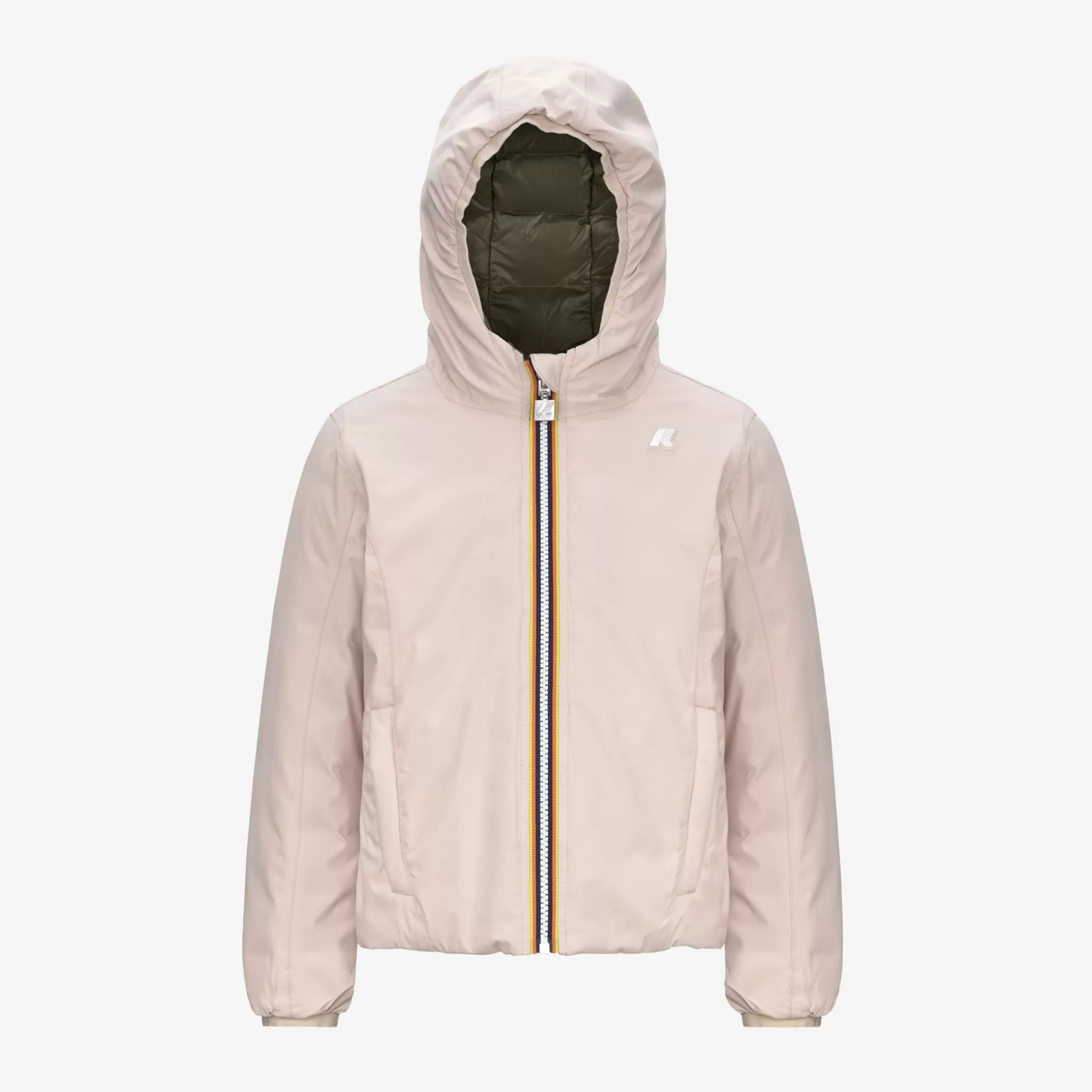Shop K-Way P. LILY ST THERMO REVERSIBLE Pinktint-greencypress