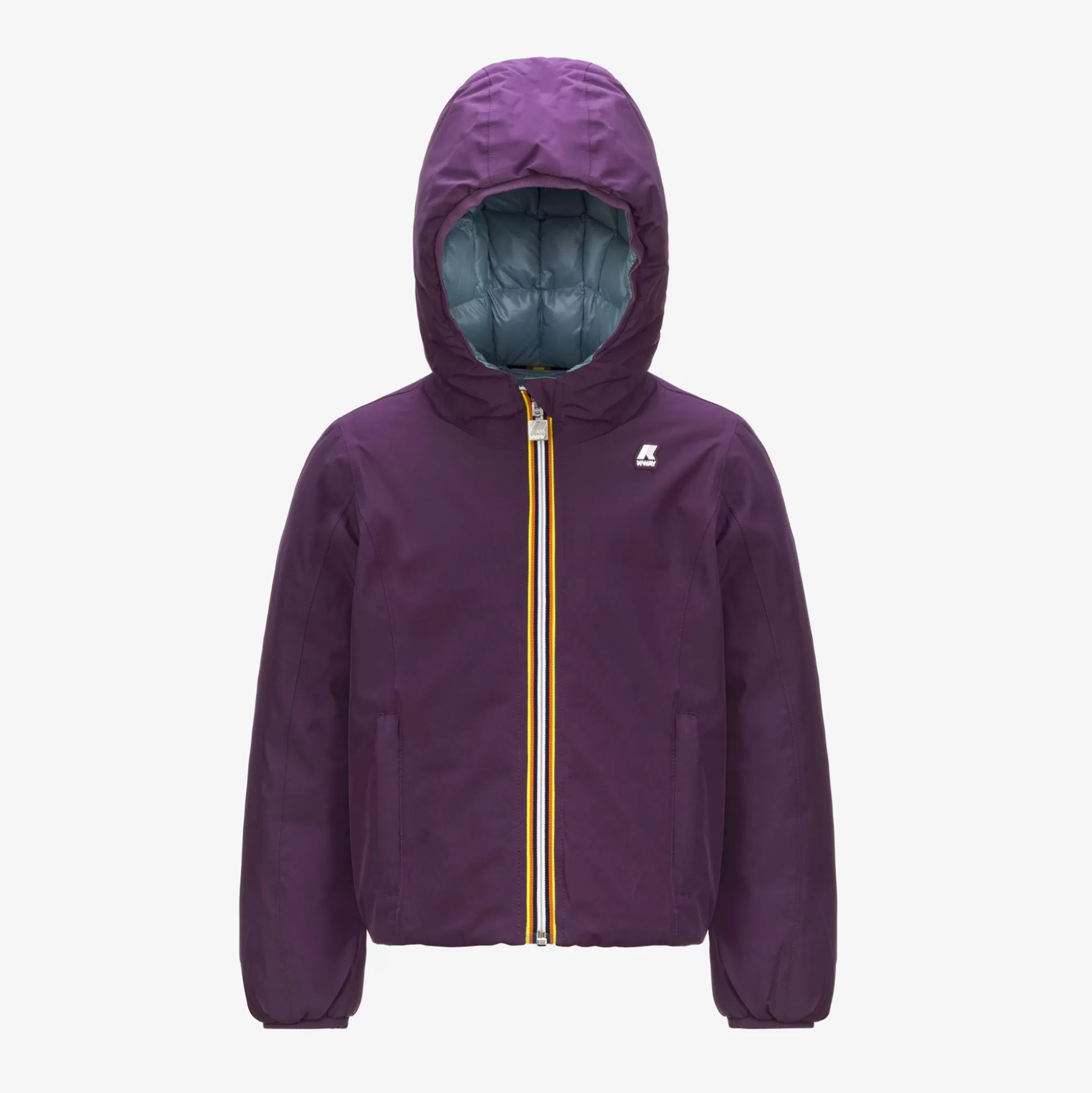 Outlet K-Way P. LILY ST THERMO REVERSIBLE Violetpurple-greenacquamarina