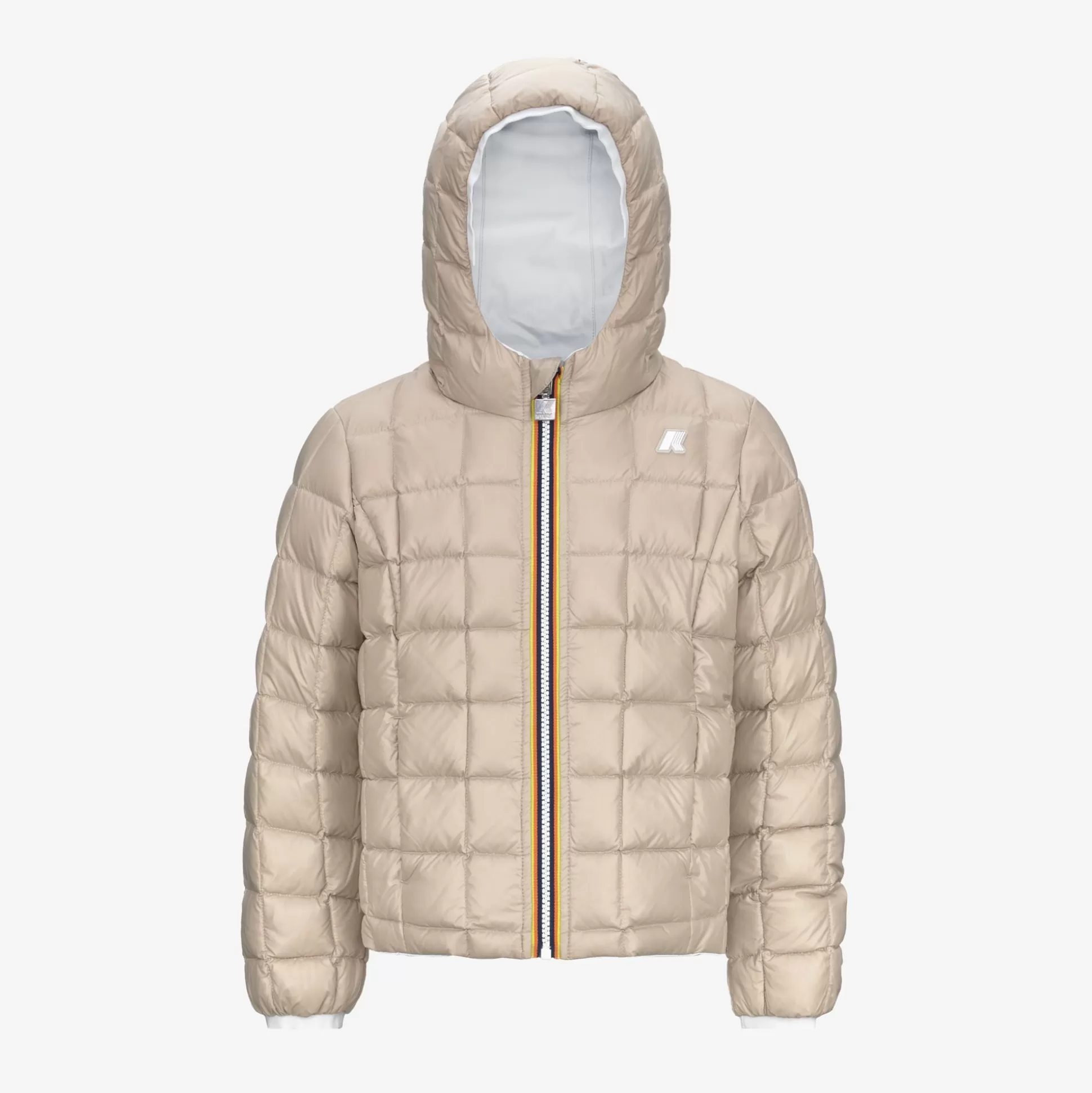 Flash Sale K-Way P. LILY ST THERMO REVERSIBLE Whitegardenia-natural