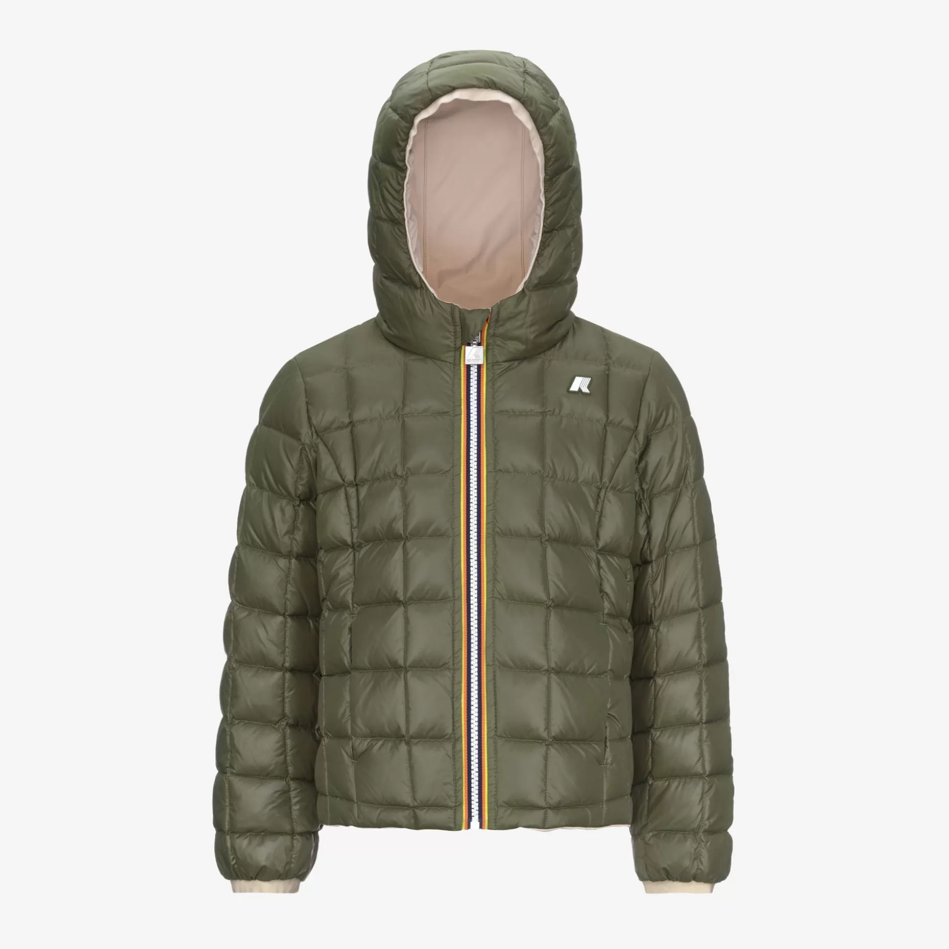Shop K-Way P. LILY ST THERMO REVERSIBLE Pinktint-greencypress