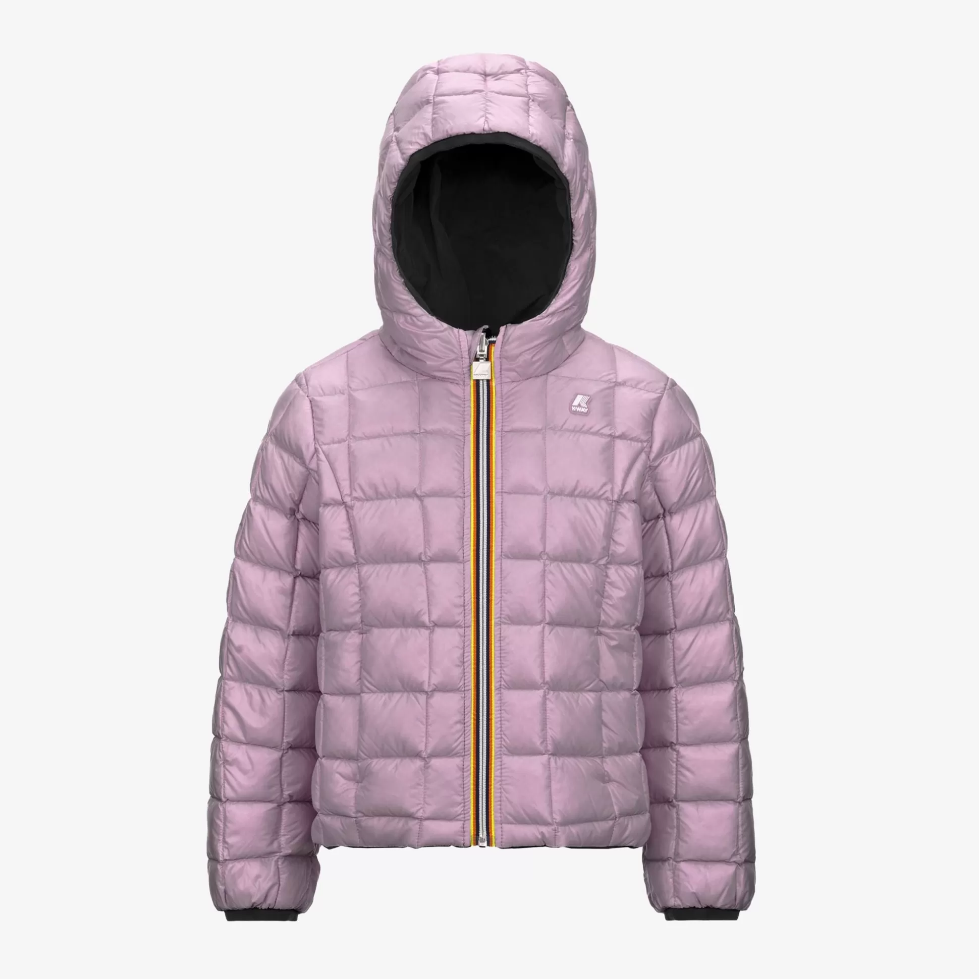 New K-Way P. LILY ST THERMO REVERSIBLE Blackpure-violetdusty