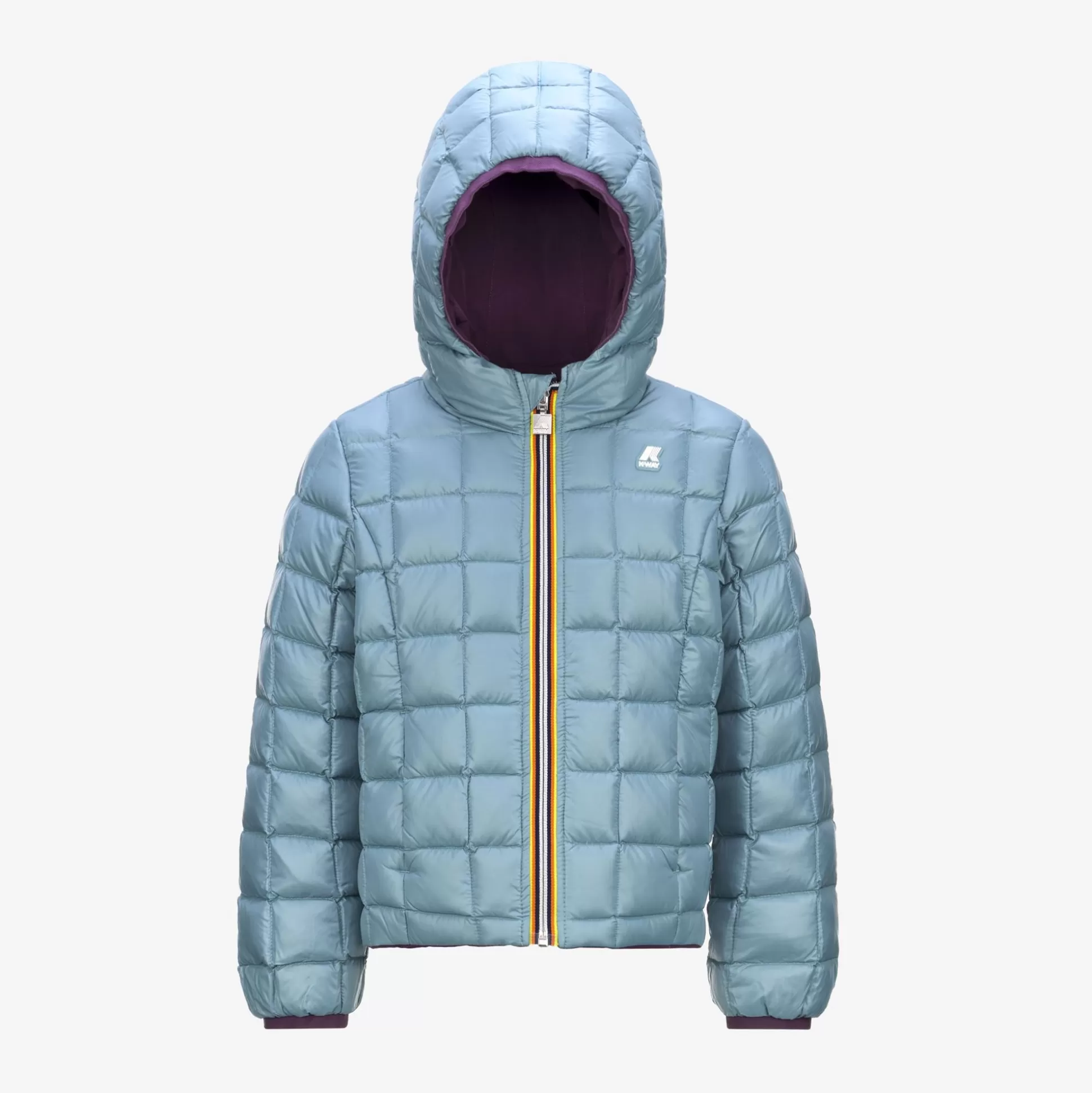 Outlet K-Way P. LILY ST THERMO REVERSIBLE Violetpurple-greenacquamarina
