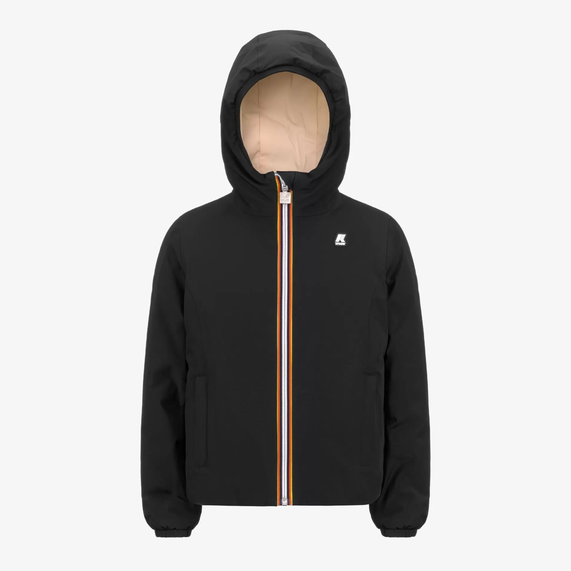 Online K-Way P. LILY ST WARM REVERSIBLE Blackp-beigee