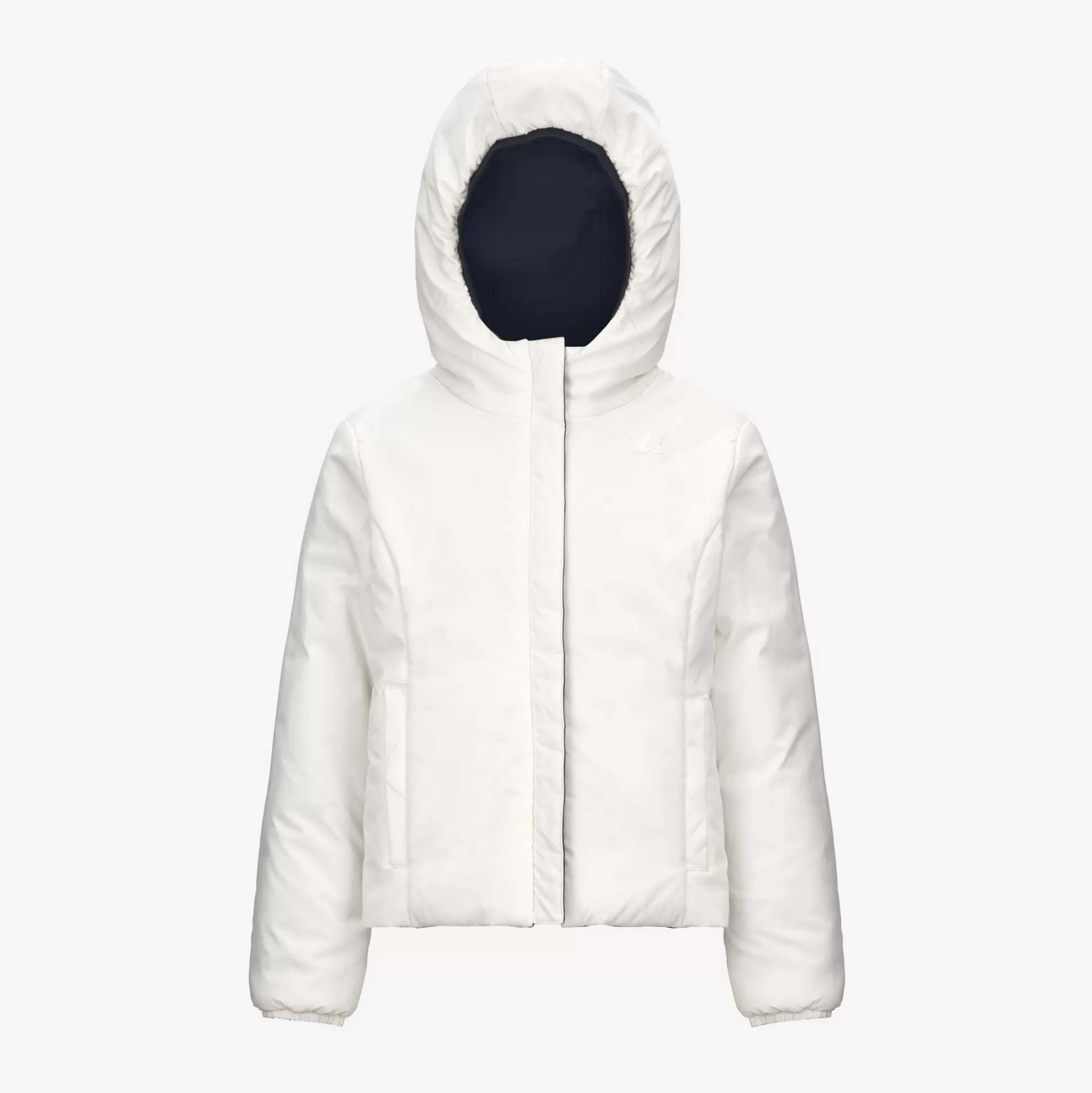 Flash Sale K-Way P. LILY ST WARM REVERSIBLE Bluedepth-whitegardenia