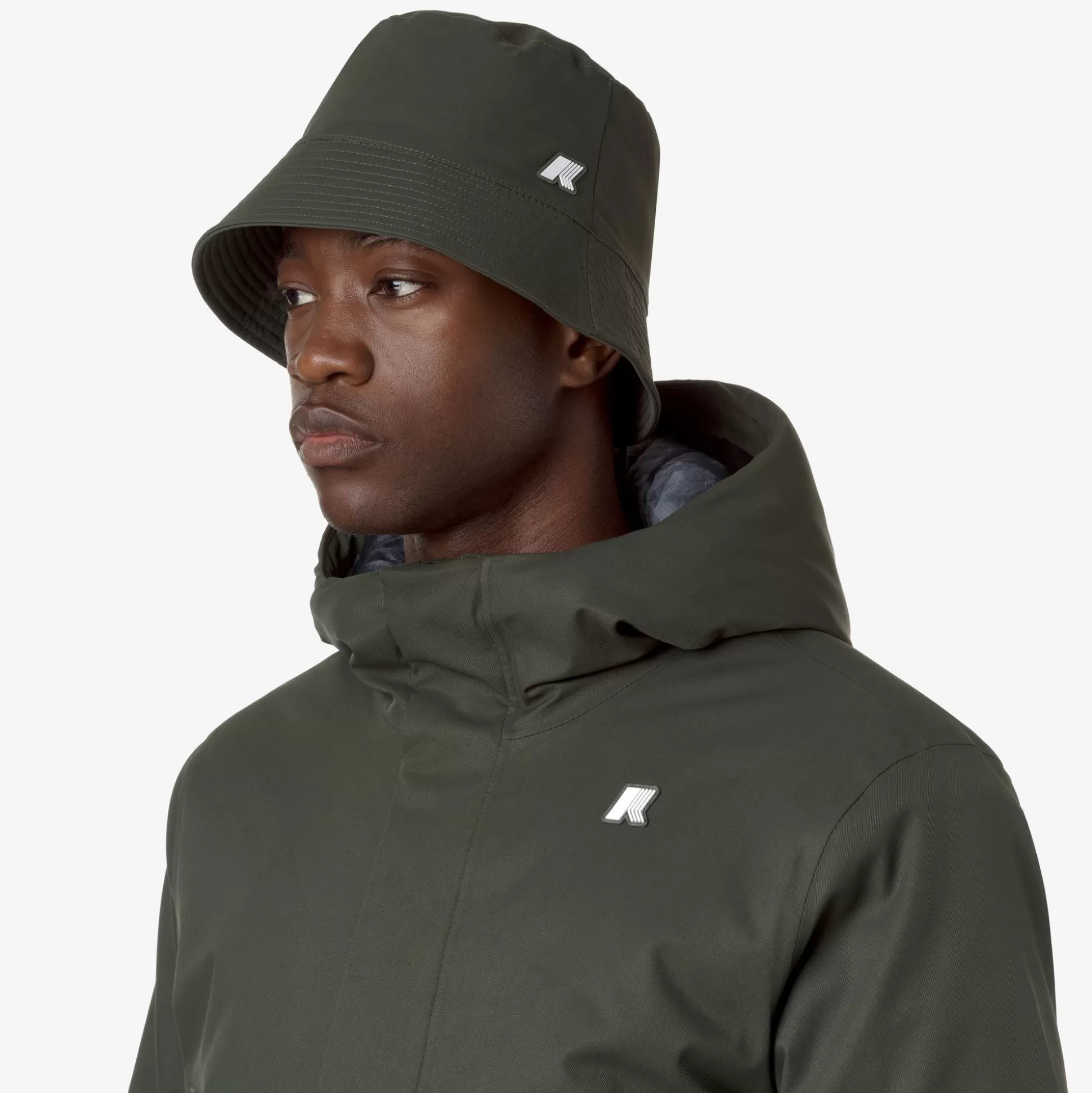 Discount K-Way PASCALLE TWILL MARMOTTA Greenb-bluea
