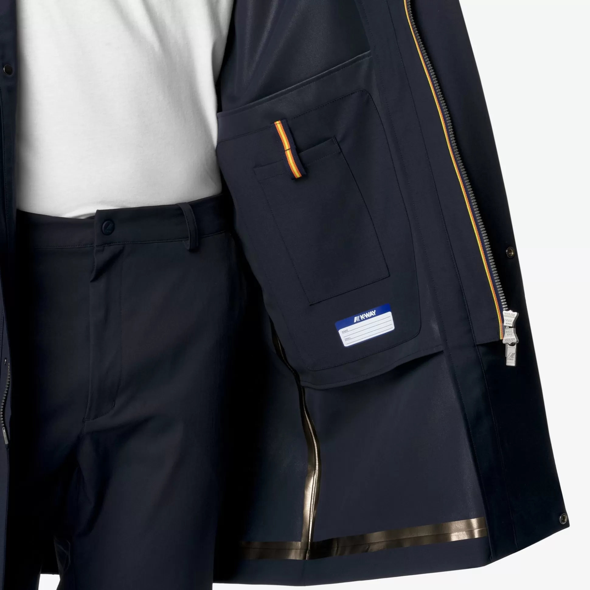 Fashion K-Way POIROL TECH WOOL BLEND Bluedepth