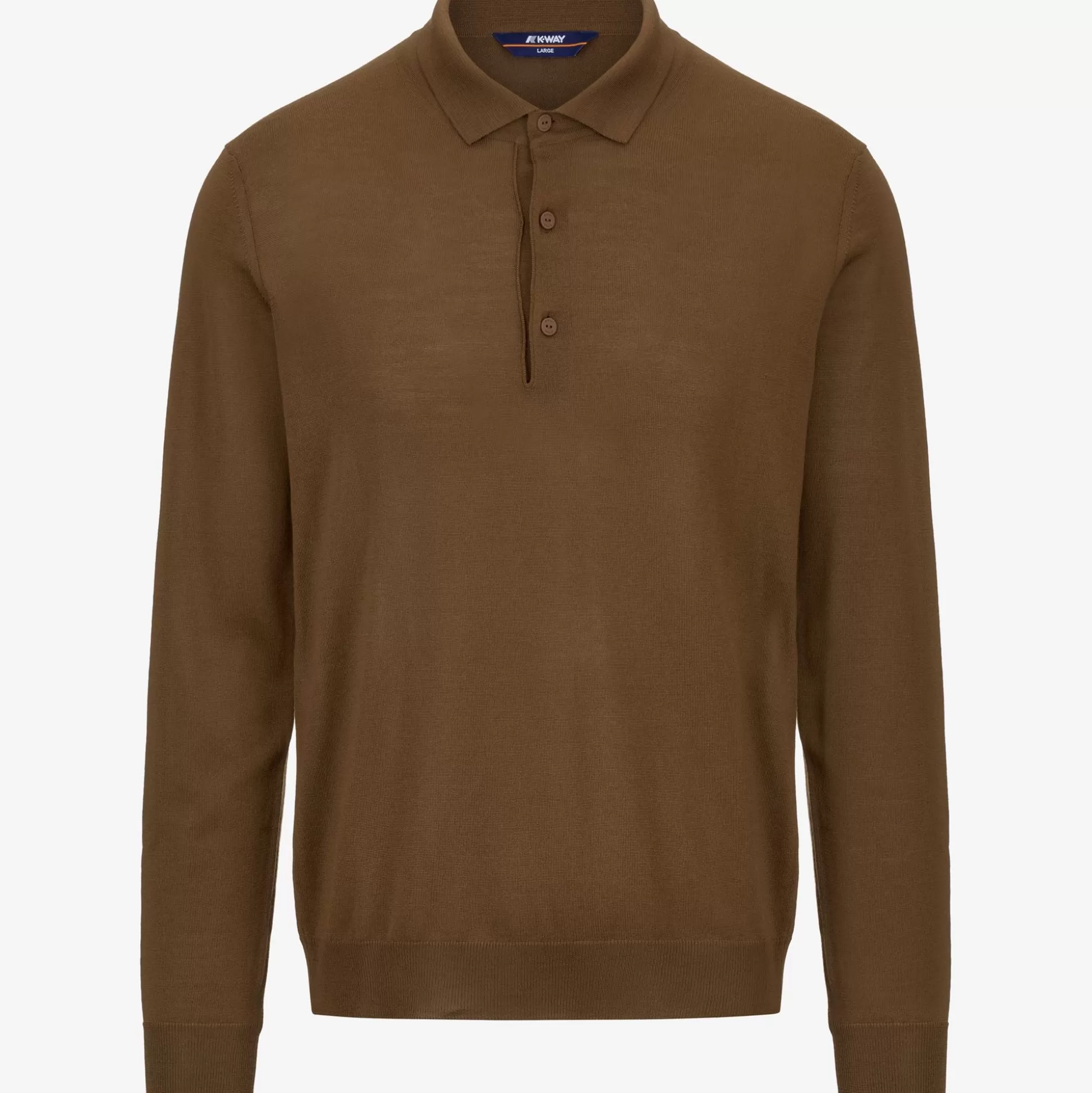 New K-Way REY WOOL MERINO BLEND Browntoffee