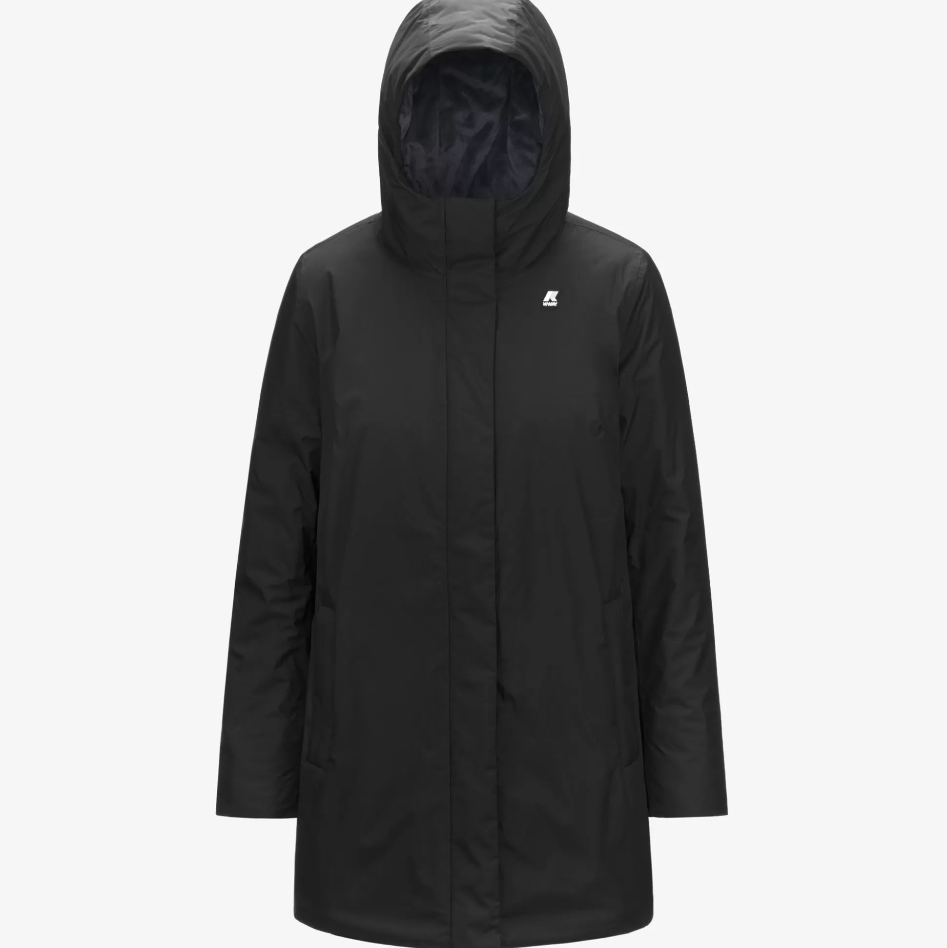 Shop K-Way SOPHIE MICRO RIPSTOP MARMOTTA Blackp-bluea