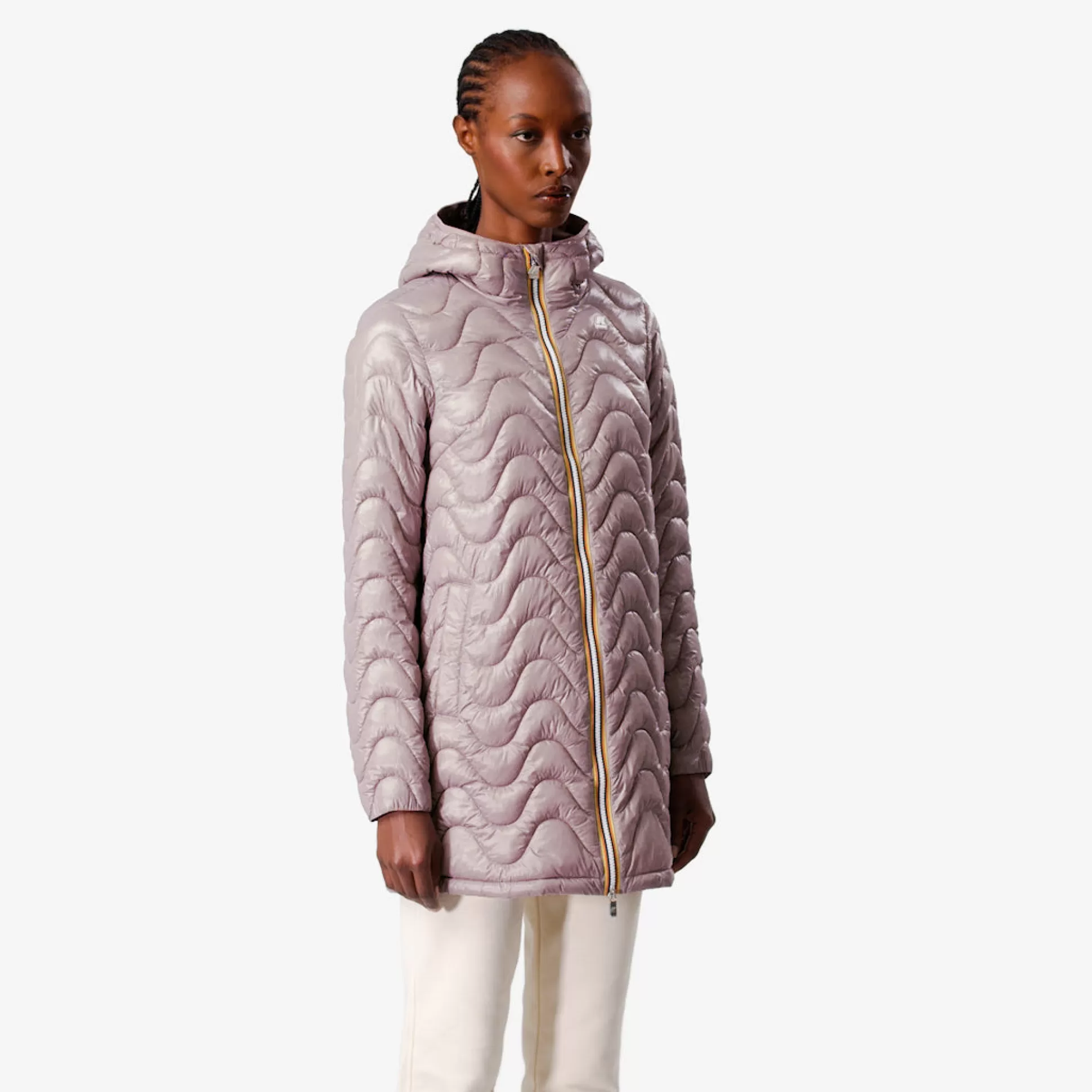Discount K-Way SOPHIE QUILTED WARM Violetdusty