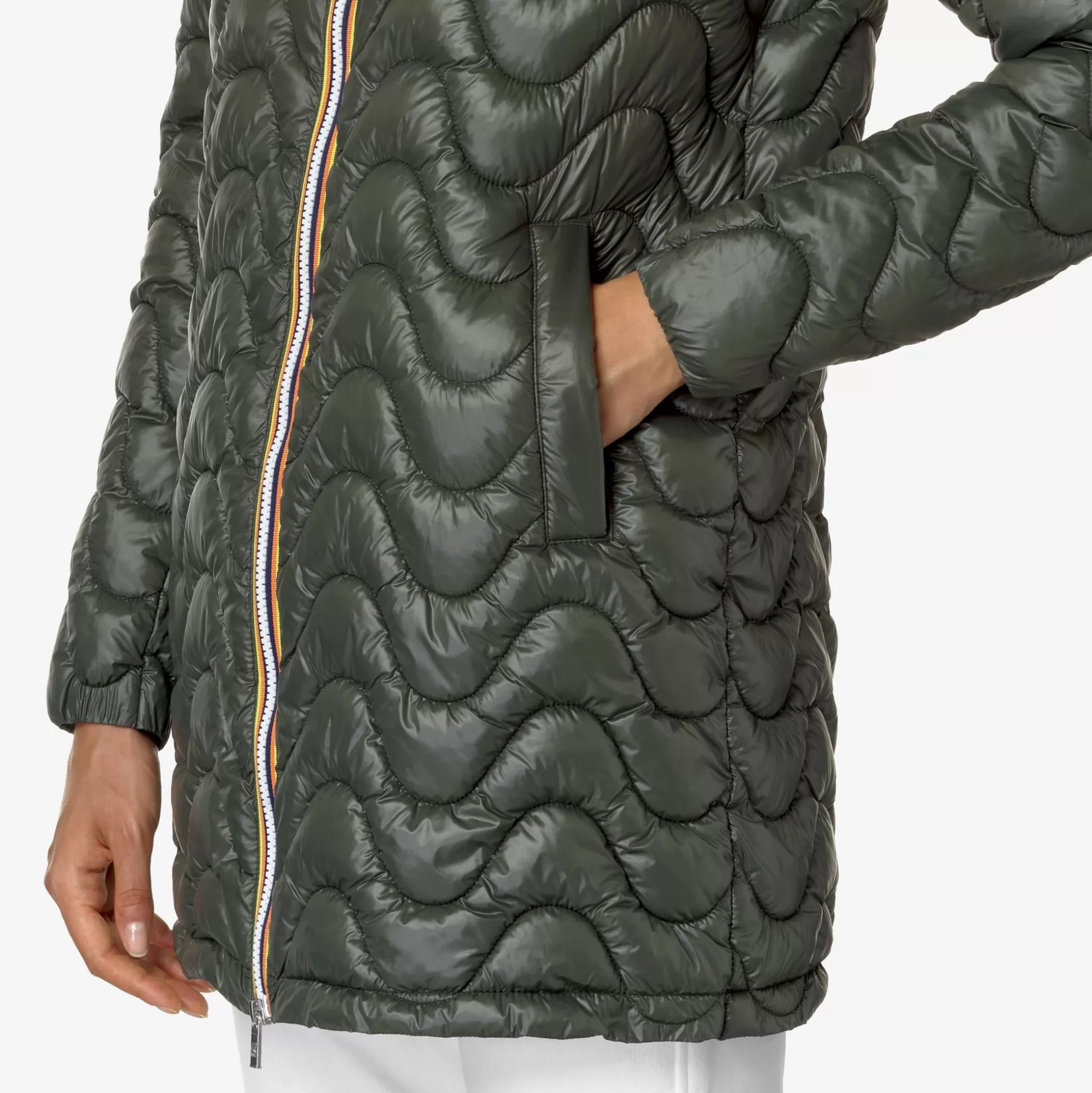 Shop K-Way SOPHIE QUILTED WARM Greenblackish