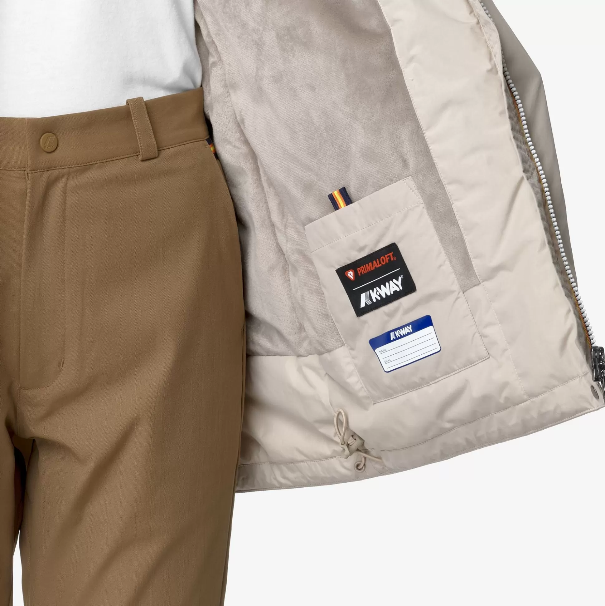 Fashion K-Way SOPHIE SOFT TOUCH MARMOTTA Beigeg-greyb