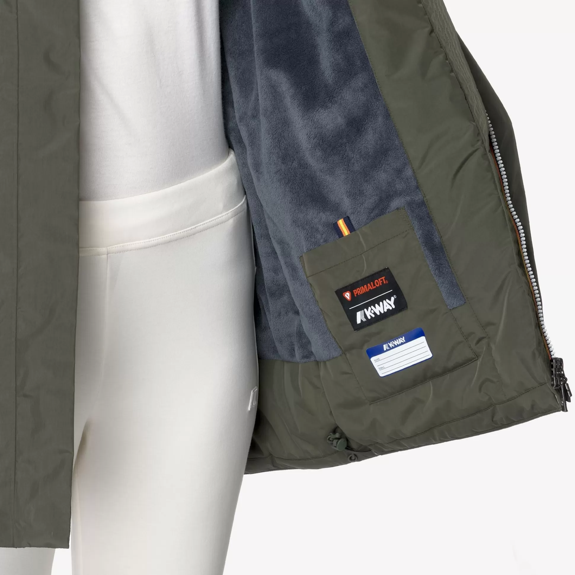 Sale K-Way SOPHIE SOFT TOUCH MARMOTTA Greenb-bluea