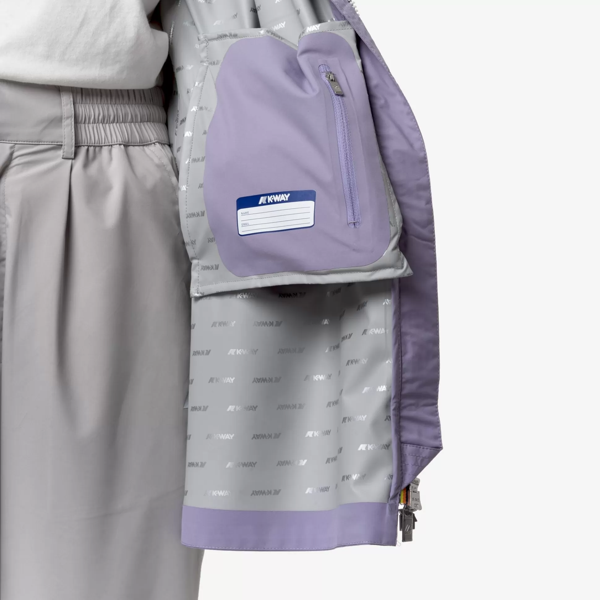 New K-Way SOPHIE STRETCH DOT Violetglicine