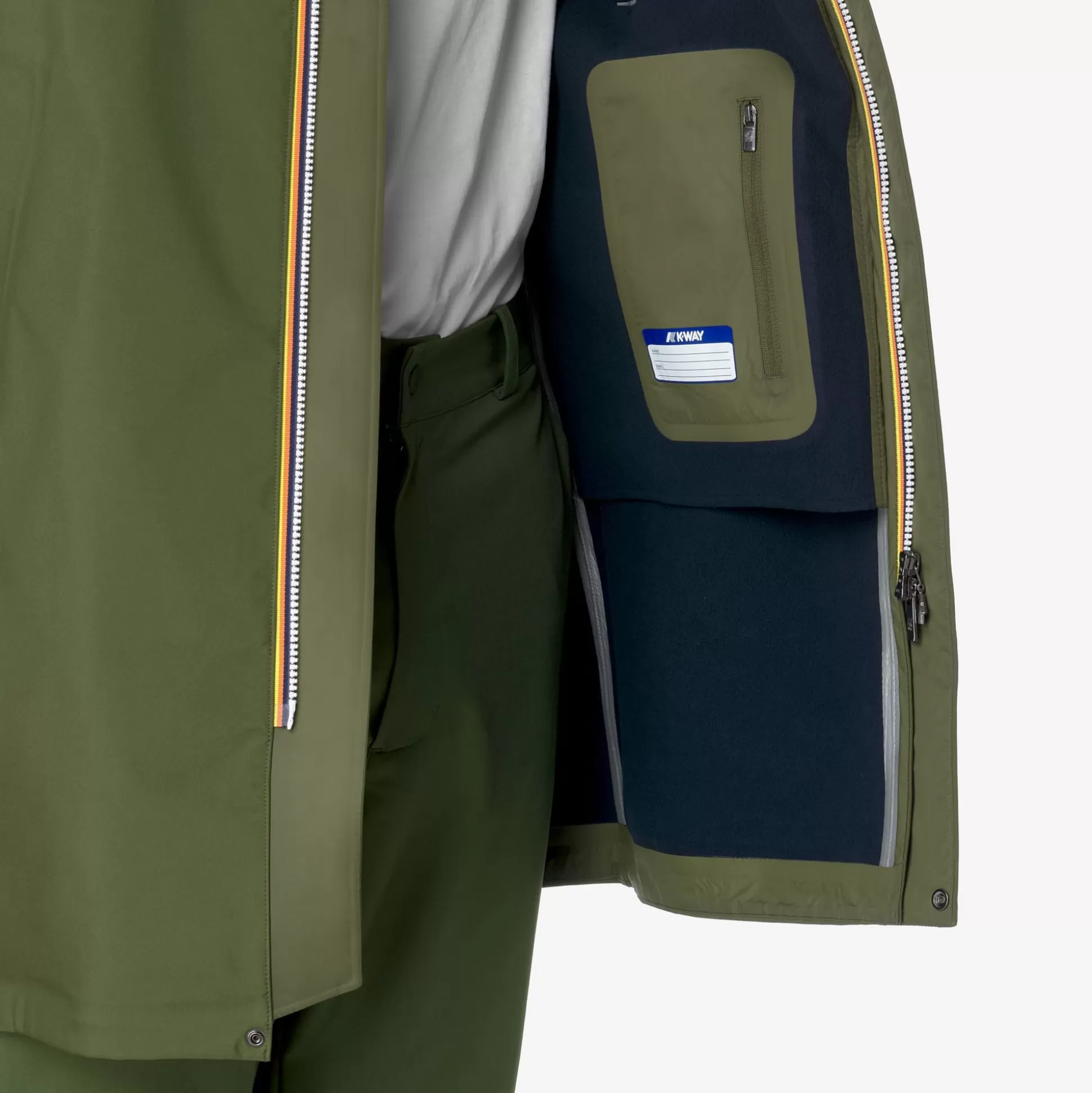 Discount K-Way THOMAS BONDED Greenc-blued