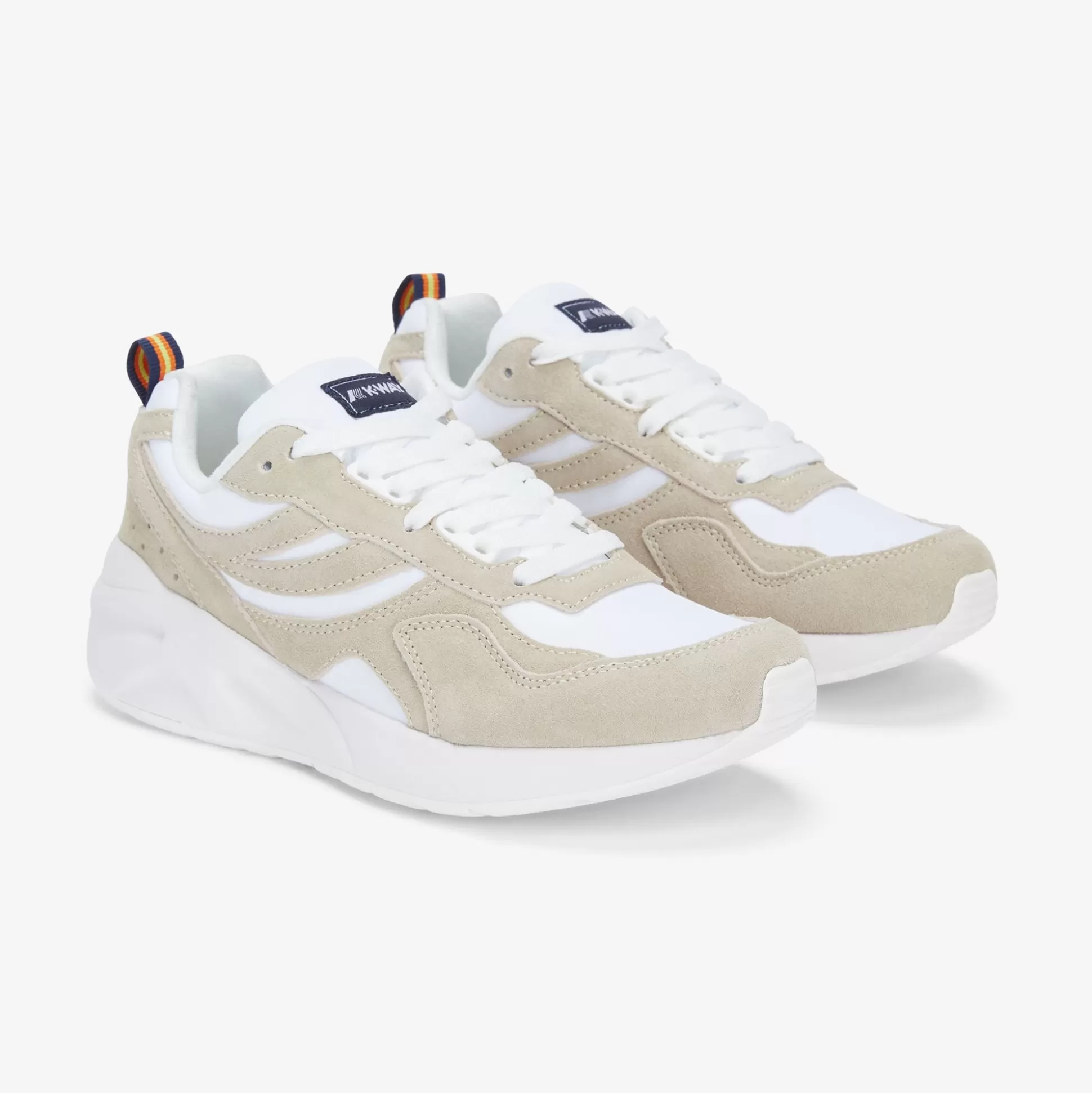 Outlet K-Way TRAINING 3.0 LACES White-beige