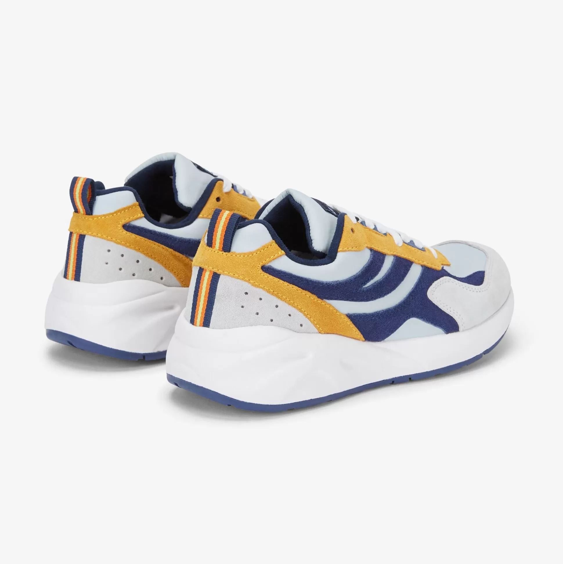 Discount K-Way TRAINING 3.0 LACES Greylt-bluemedieval-yellowsunflower