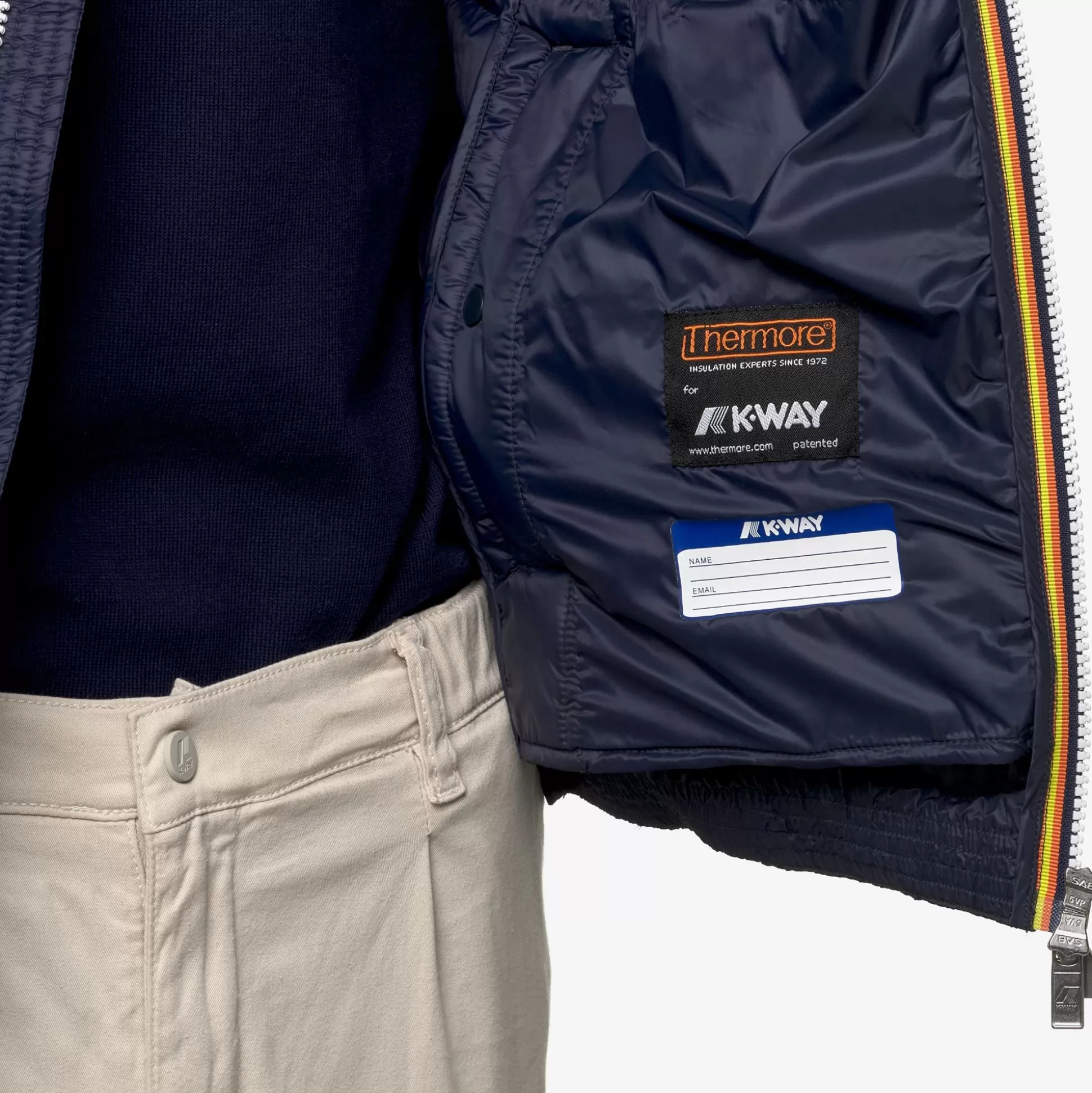 Online K-Way VALEN QUILTED WARM Bluedepth