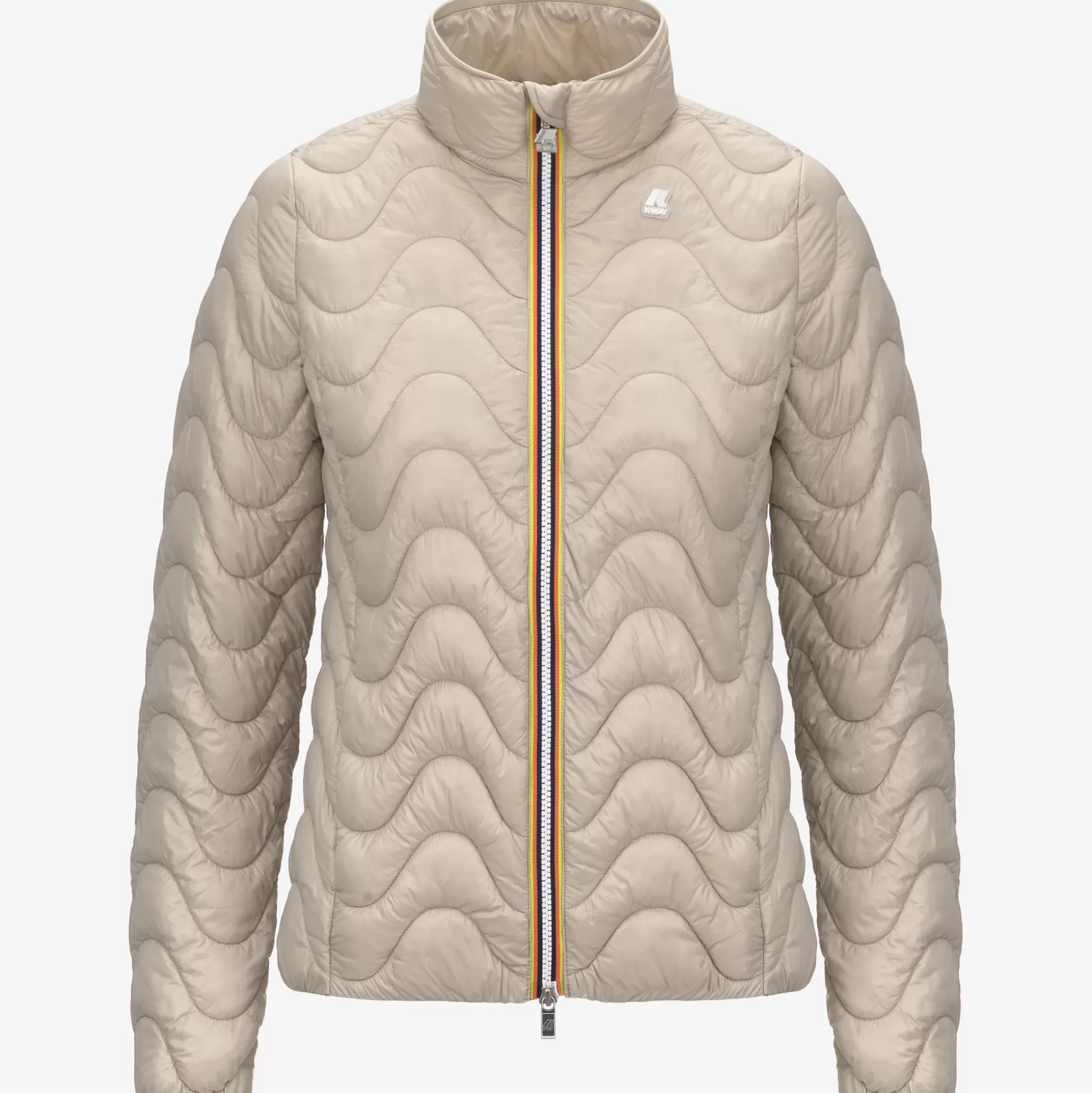 Discount K-Way VIOLETTE QUILTED WARM Beigegrey