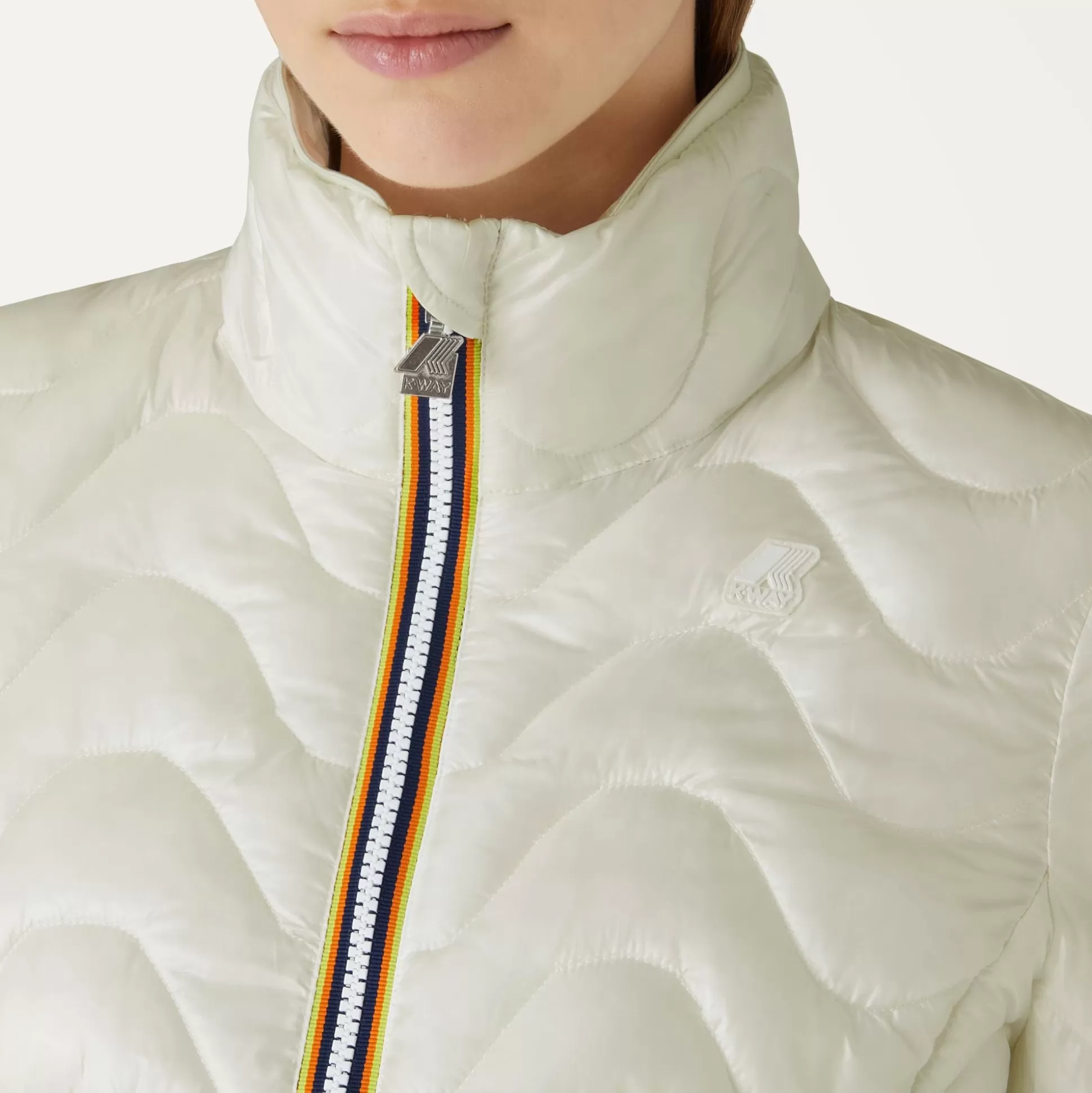 Hot K-Way VIOLETTE QUILTED WARM Whitemilk