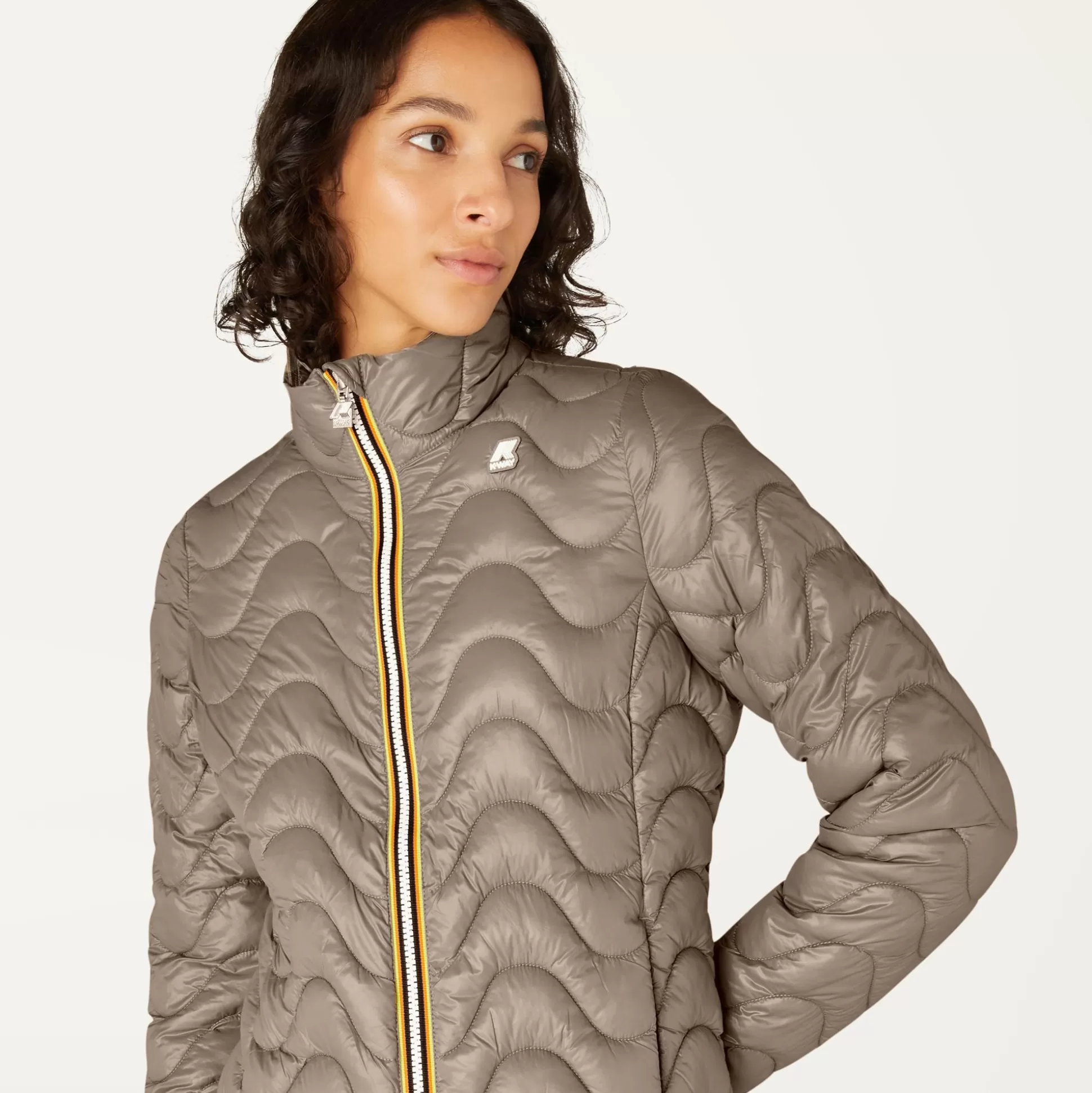 Store K-Way VIOLETTE QUILTED WARM Beigetaupe