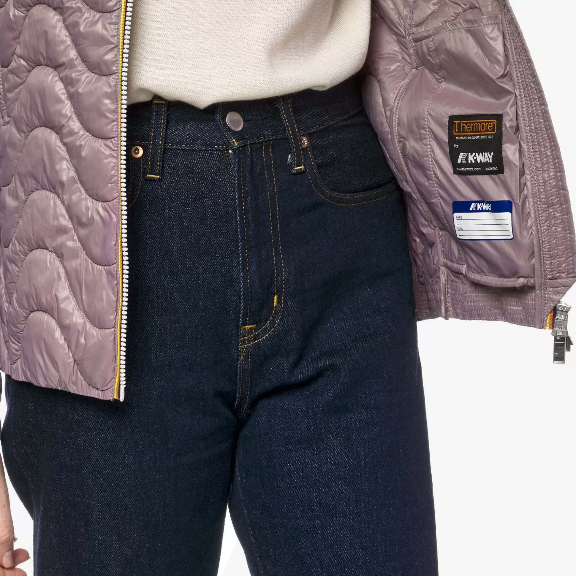 Shop K-Way VIOLETTE QUILTED WARM Violetdusty