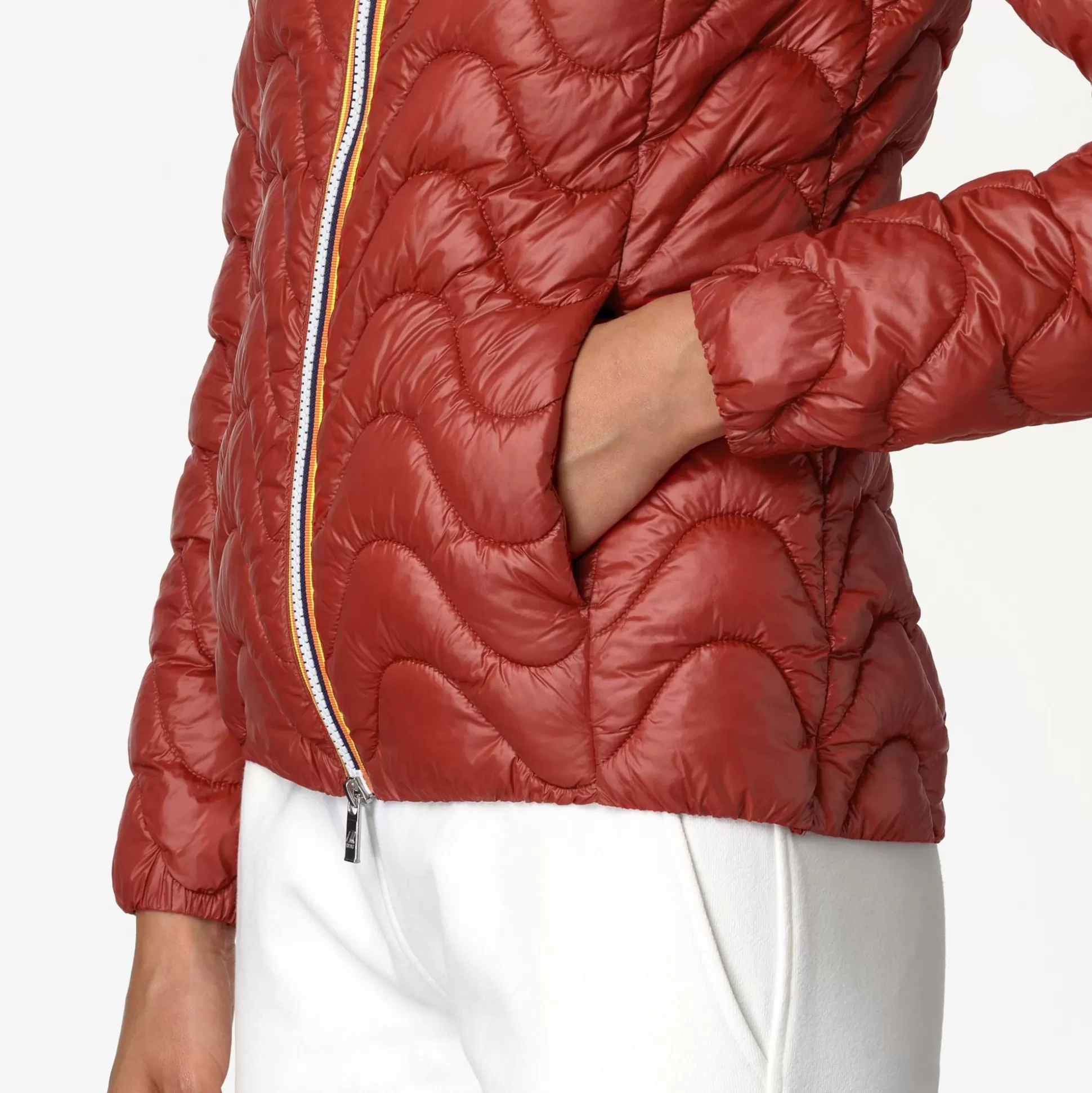 Online K-Way VIOLETTE QUILTED WARM Redpompeian