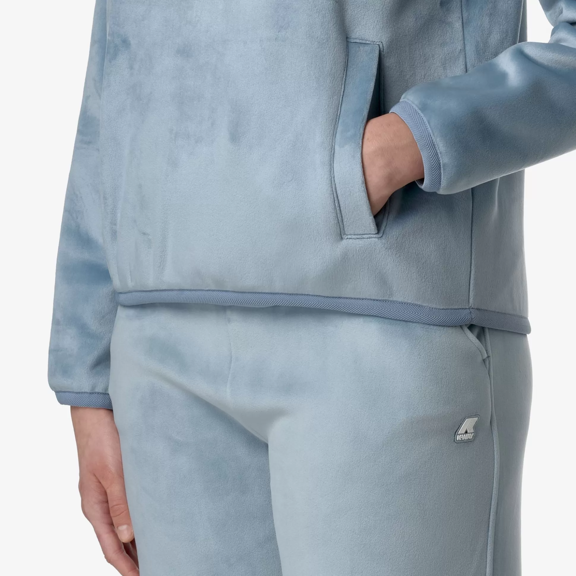 New K-Way VIV VELOUR POLAR Bluea-bluea